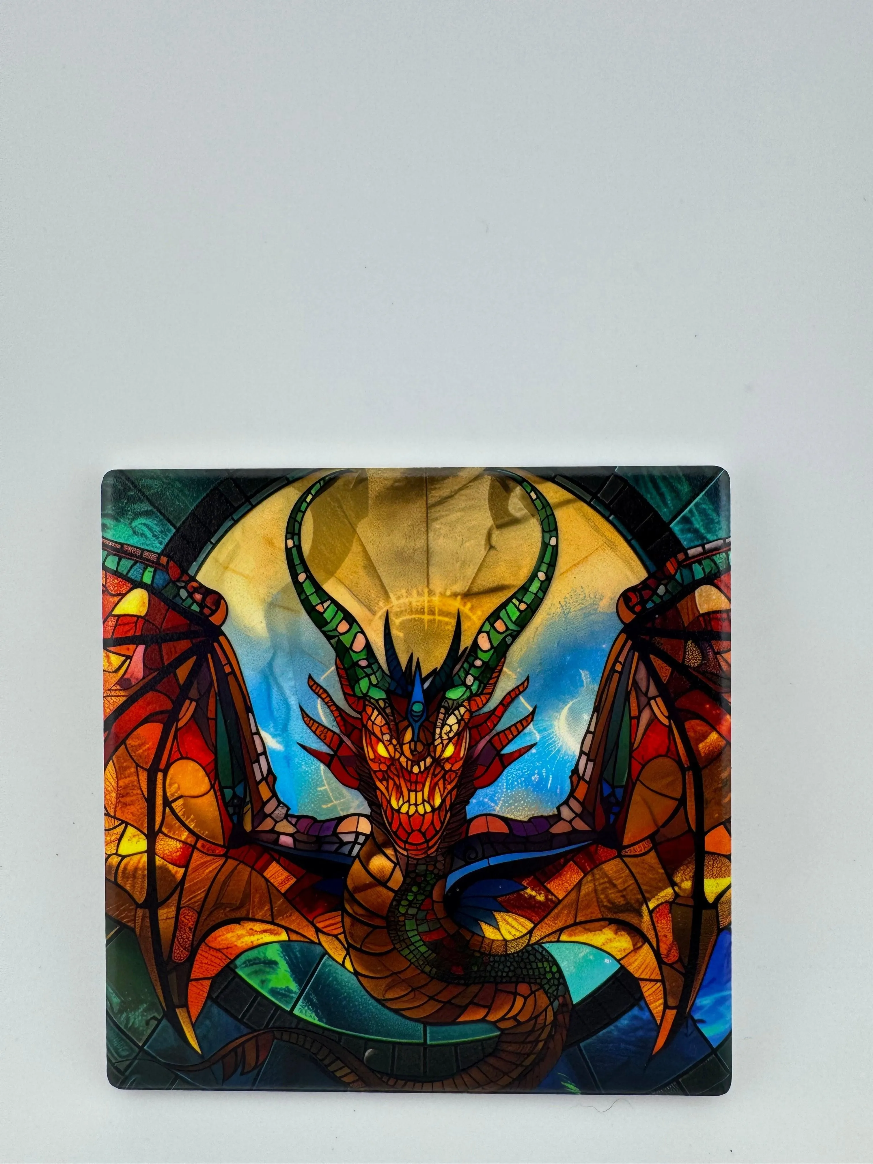 Coaster -- UV Printed -- Square -- Dragons (Set of 4)
