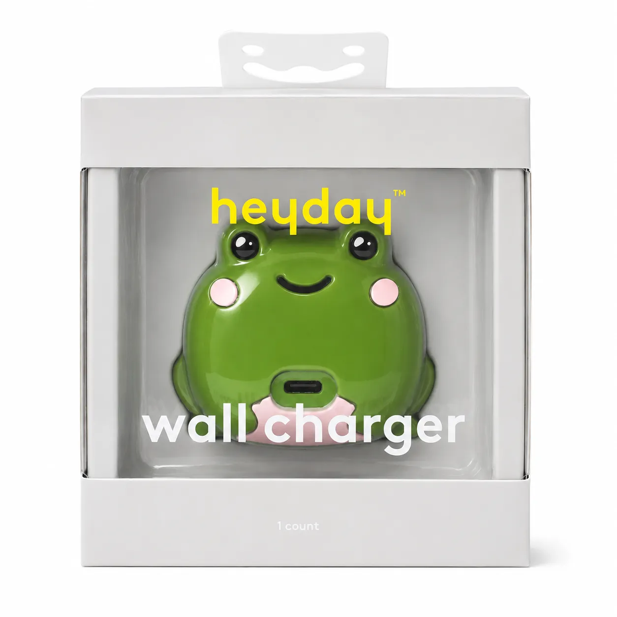 Heyday Frog USB-C Wall Charger 15W Fast Charging Block | Green | New in Box