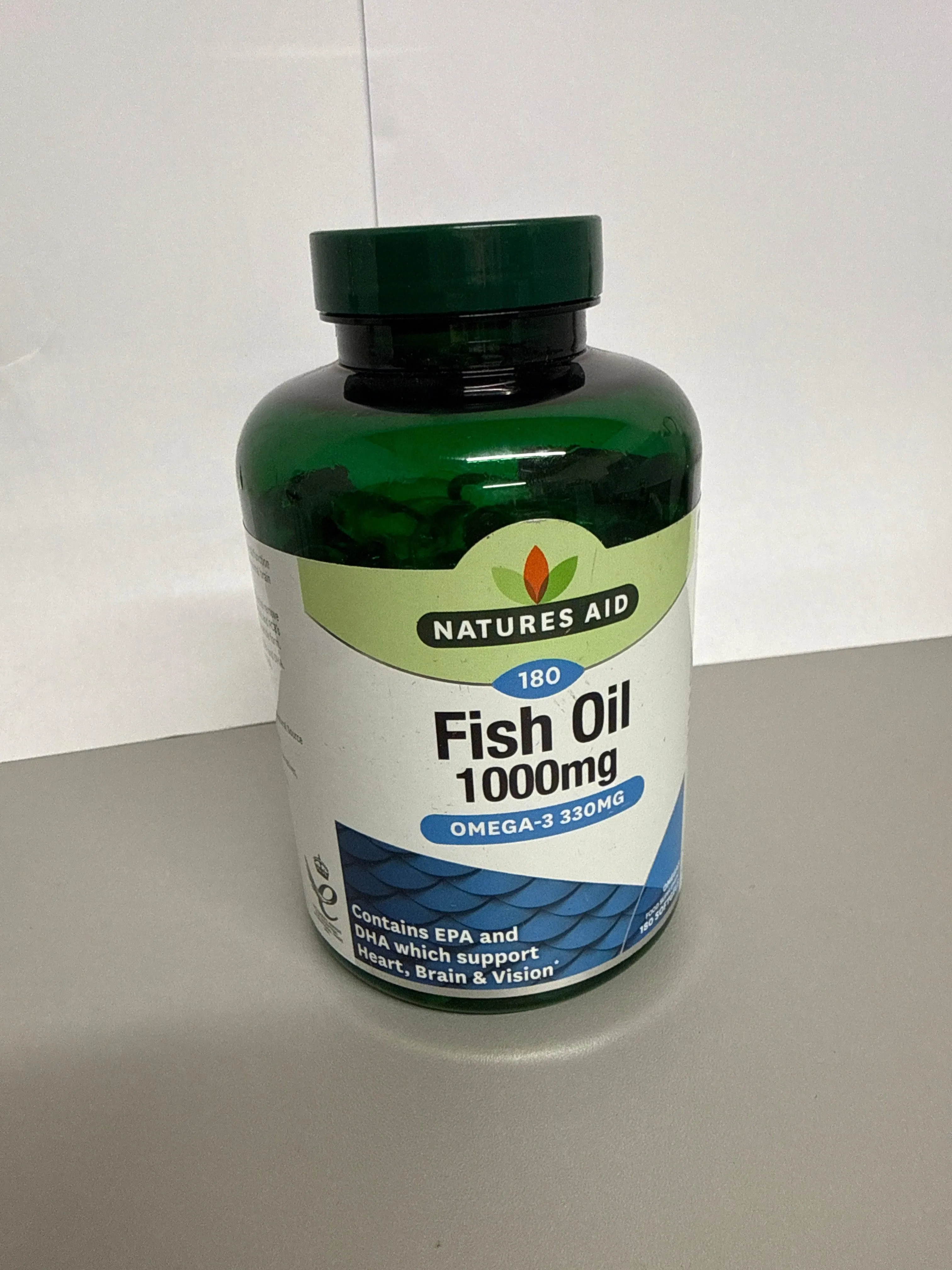 Natures Aid Fish Oil 1000mg - 180 softgels