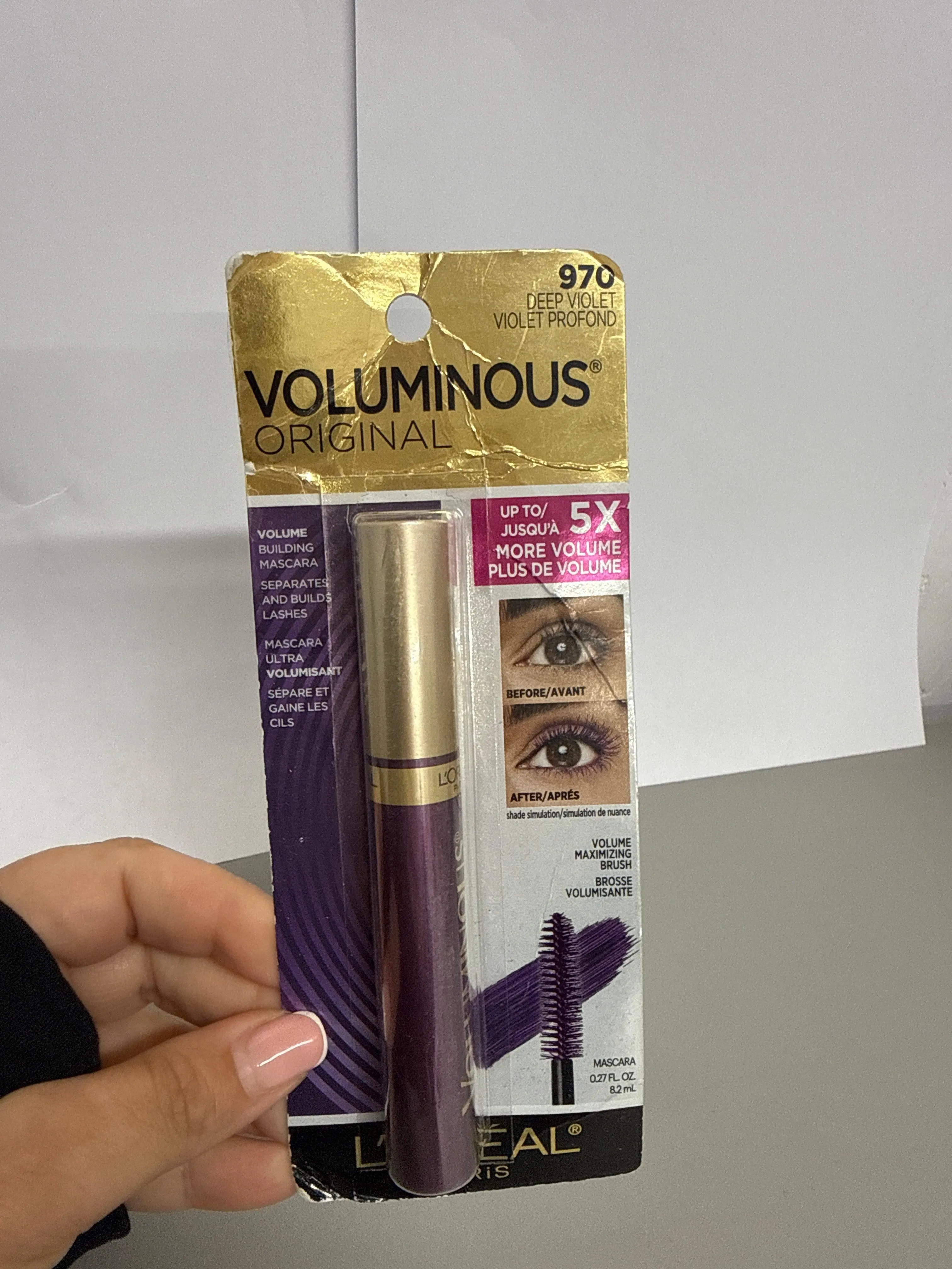 L'Oreal Paris Makeup Voluminous Original Volume Building Mascara, Deep Violet