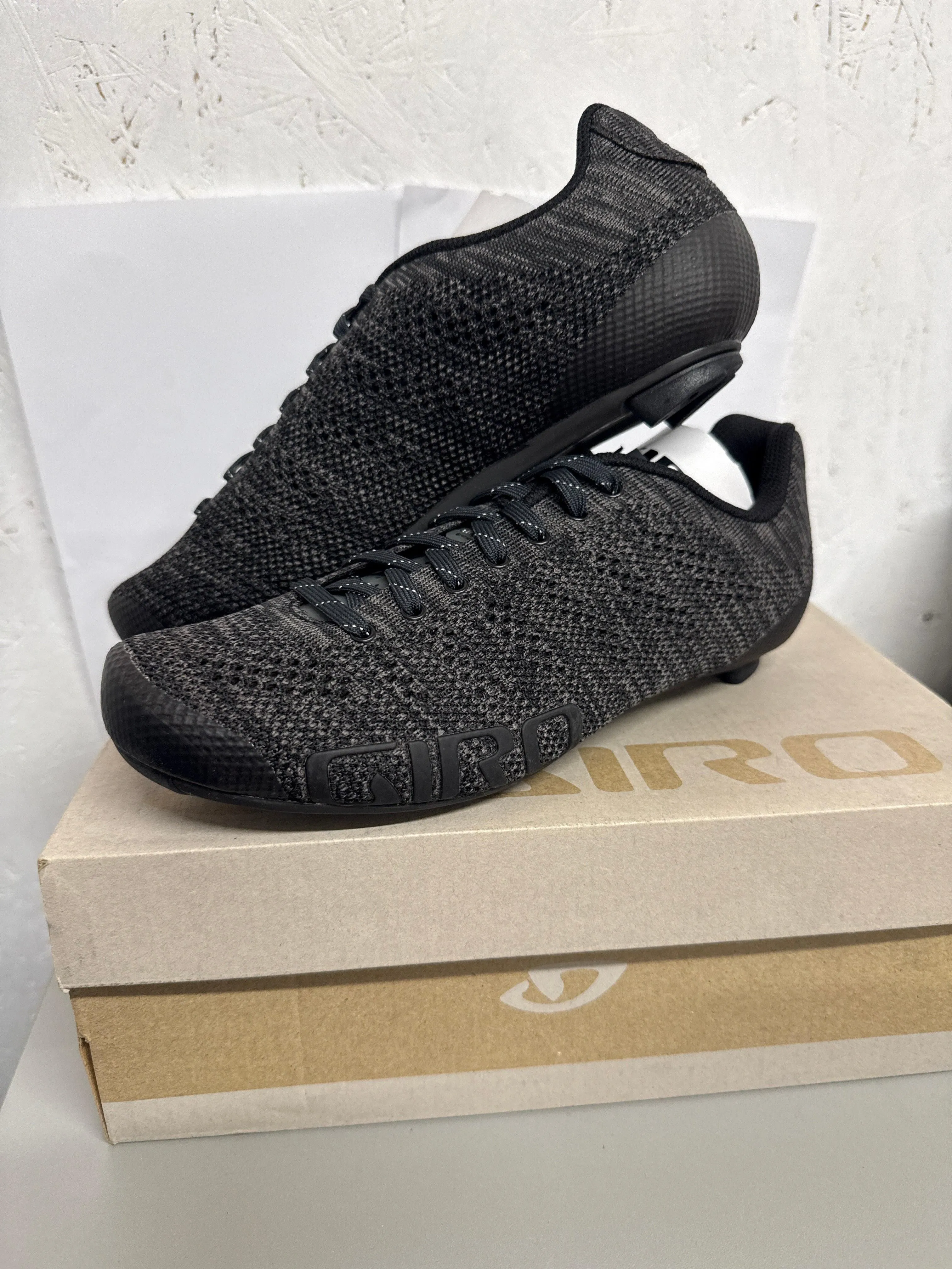 Giro Empire E70 Knit Cycling Shoes - Black/Charcoal Heather. Uk 6.5/EU 40