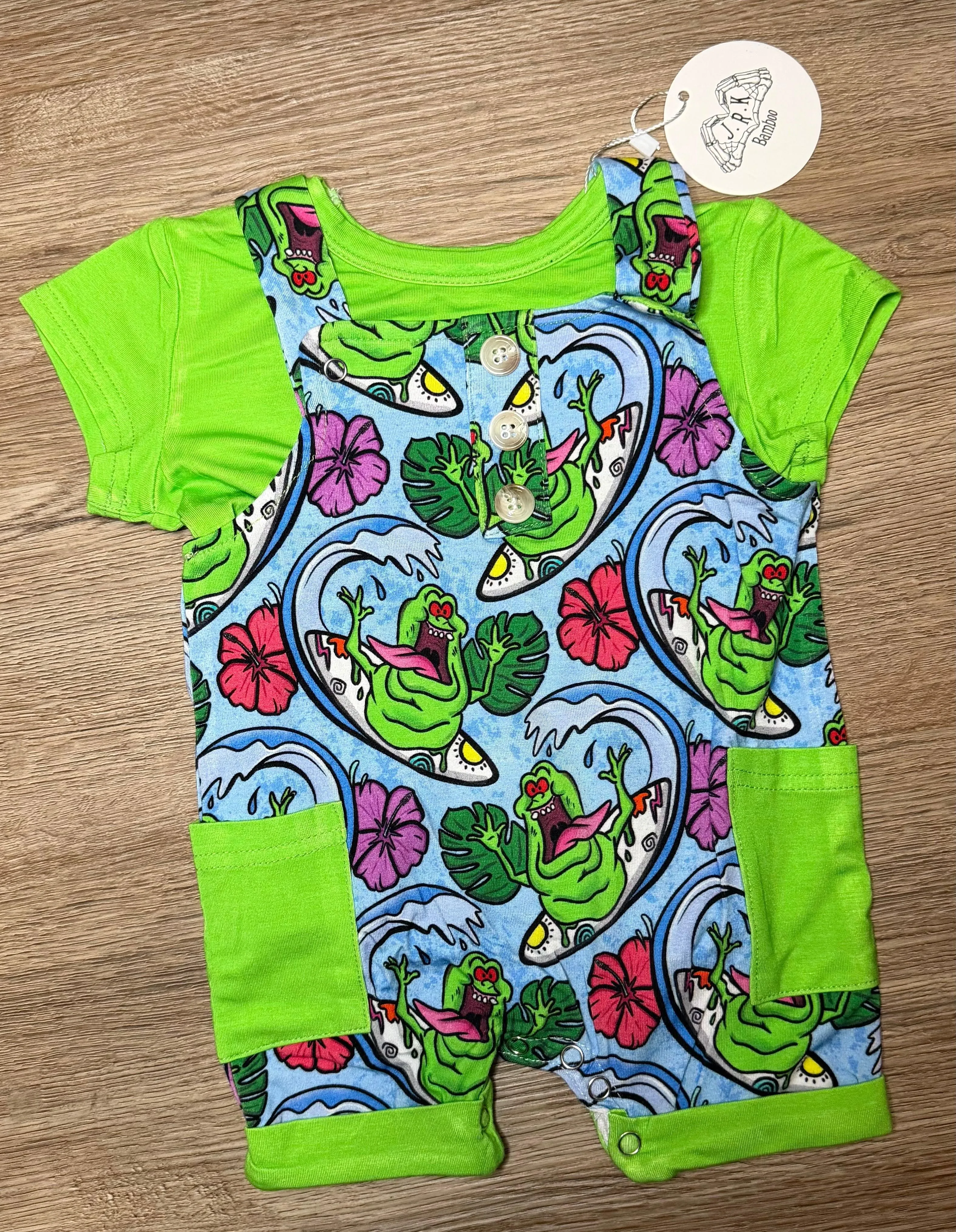 Aloha Cooler - Overalls & Shirt Set