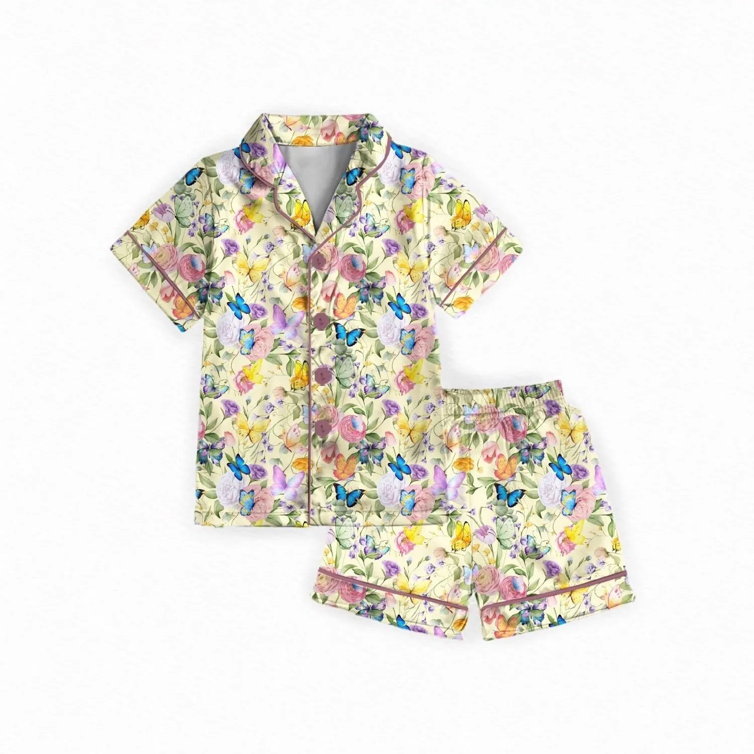 Flutter & Flourish Adult Button Down Short Set