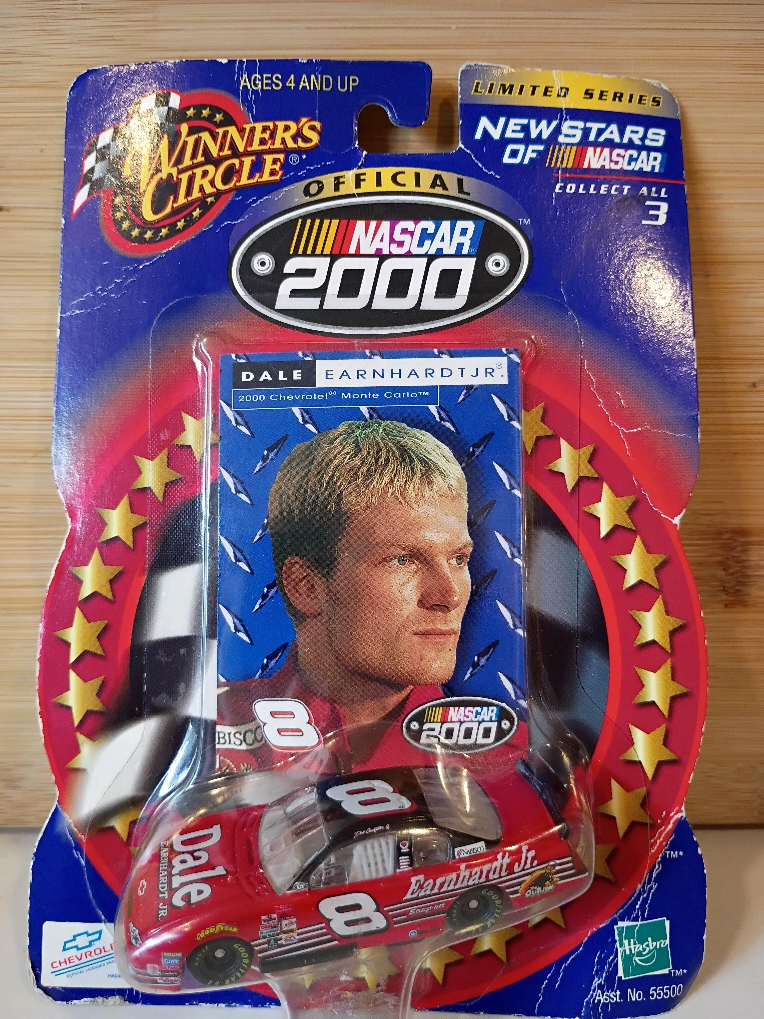 2000 Winner's Circle NASCAR "New Stars of NASCAR" Dale Earnhardt Jr. #8 Chevrolet Monte Carlo - Sealed, Some Creases in Package