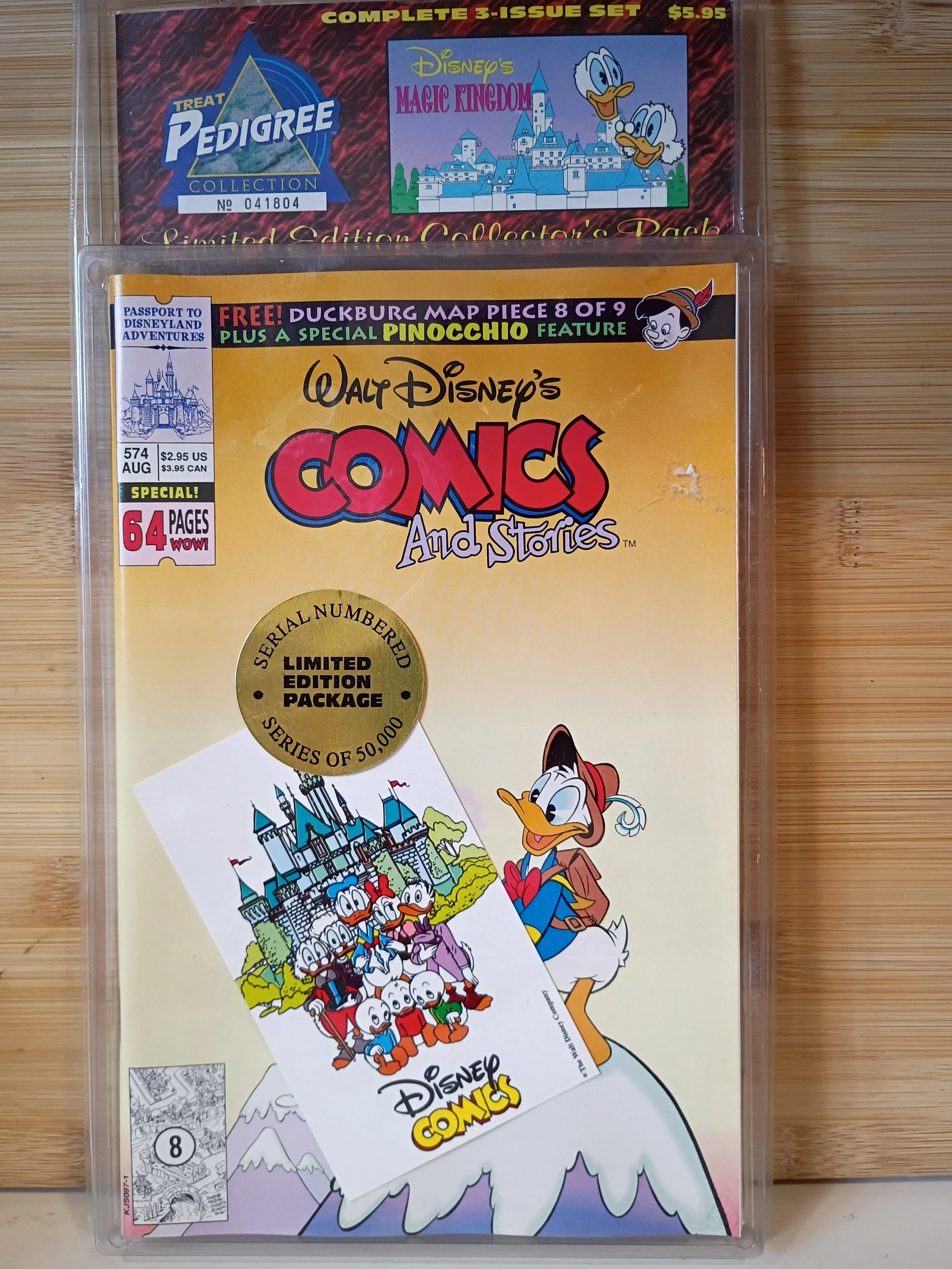 1992 Walt Disney's Comics and Stories – Treat Pedigree Collection (3 Factory Sealed Comics)