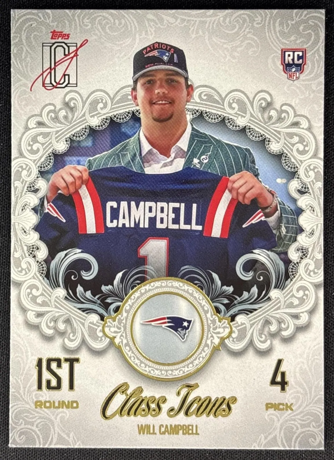Will Campbell 2025 Topps Signature Class Icons Patriots