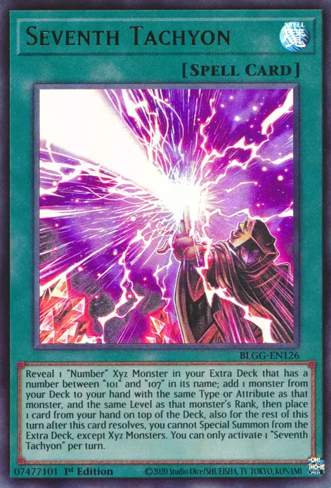 YUGIOH Seventh Tachyon Ultra Rare 1st Edition Near Mint BLGG-EN126