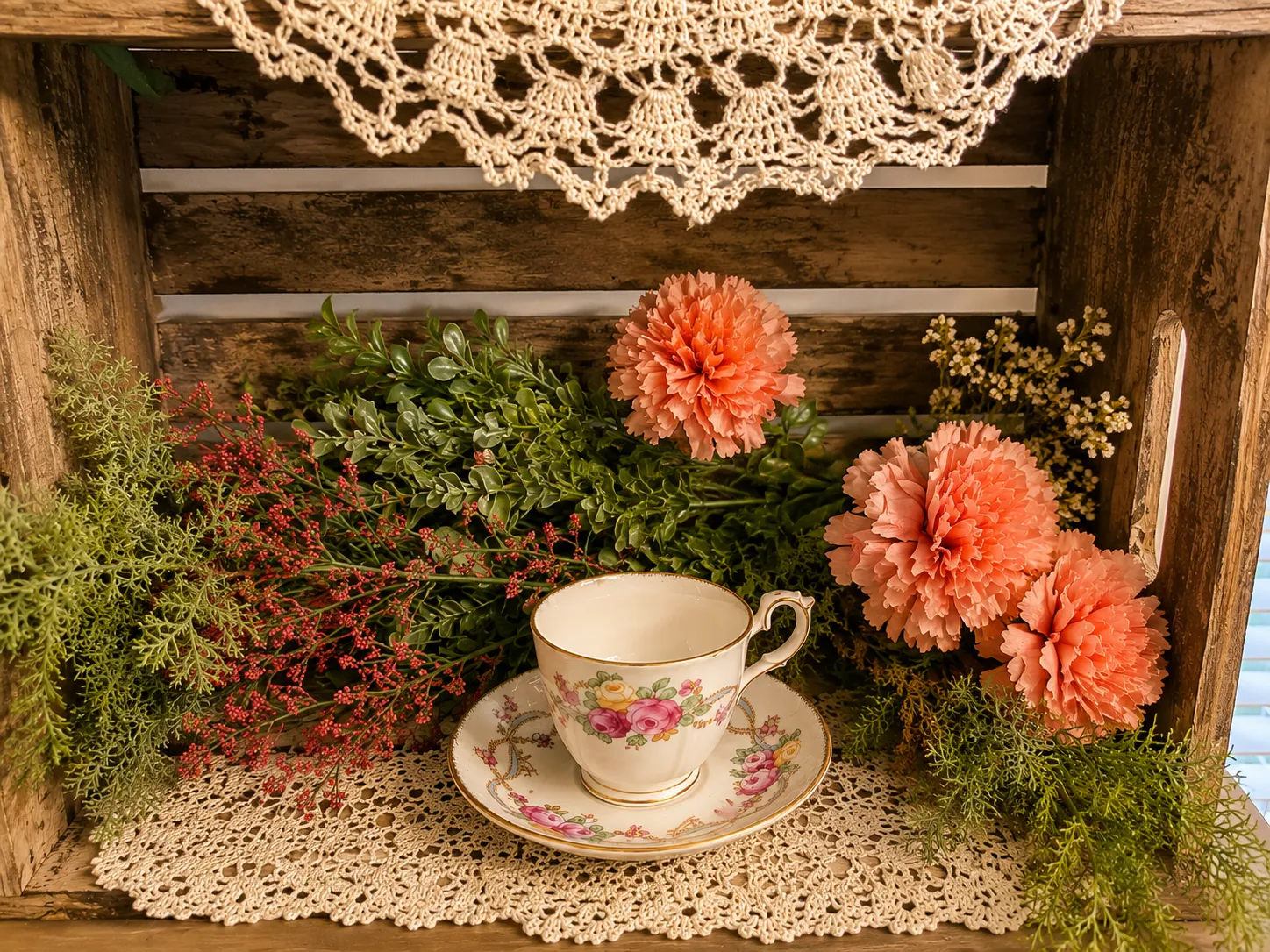 Vintage Royal Vale Bone China Teacup & Saucer
