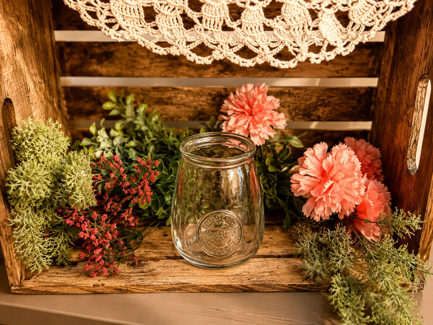 Vintage Mason American 1888 Glass Jar