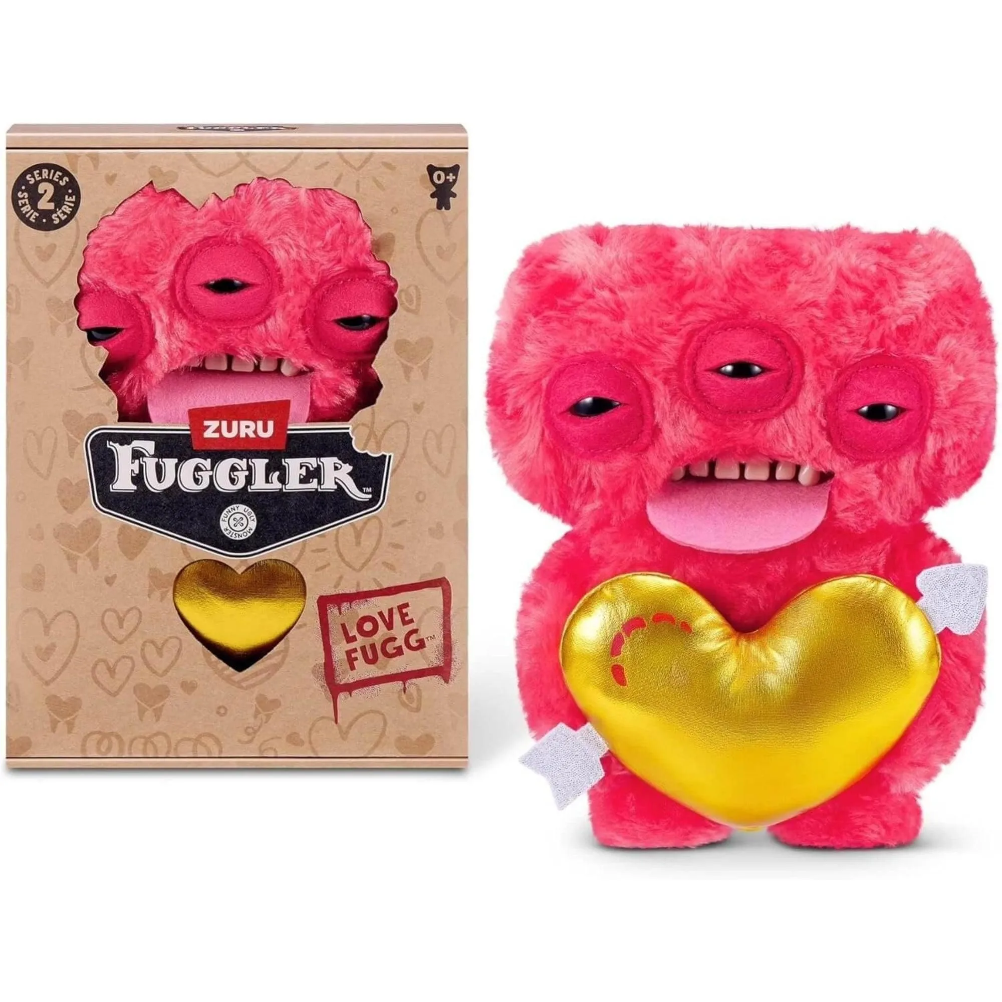 Fuggler Love Fuggs - Red Annoyed Alien 9 Inch Plush Toy