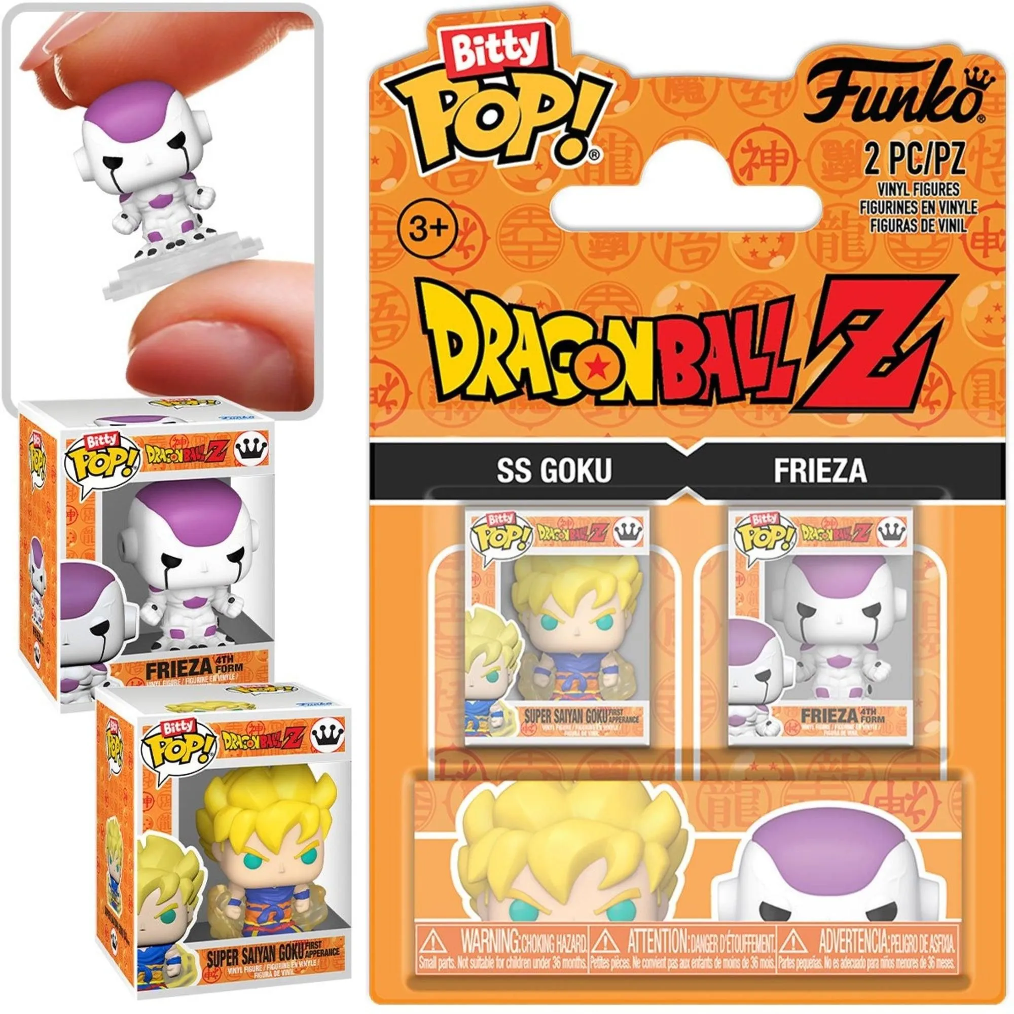 Funko Bitty Pop! Dragon Ball Z - Goku and Frieza Mini Figure 2-Pack