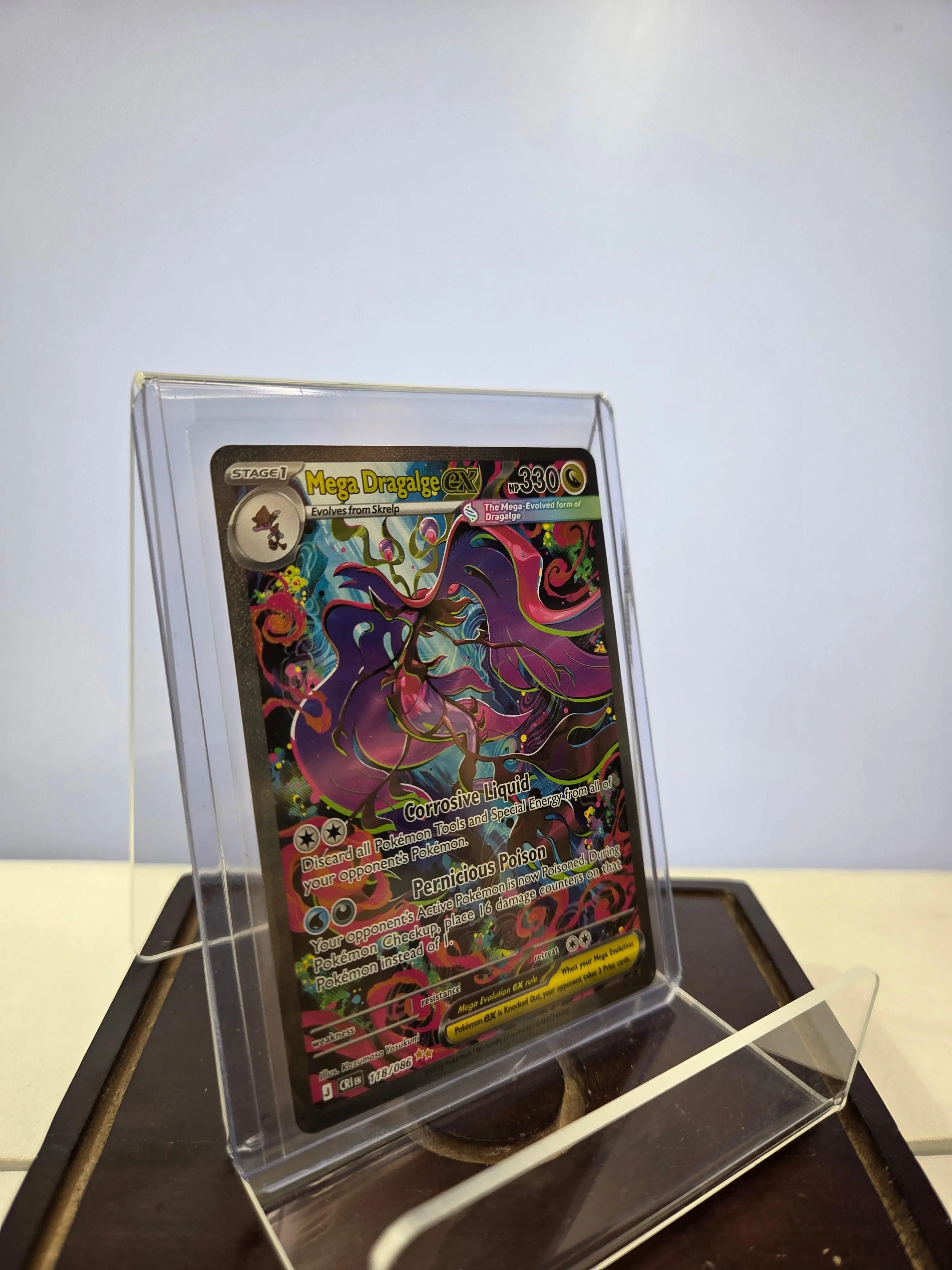 Pokemon Mega Dragalge EX 118/86 Chaos Rising English