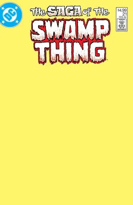 SAGA OF THE SWAMP THING #21 FACSIMILE EDITION CVR B BLANK CARD STOCK VAR