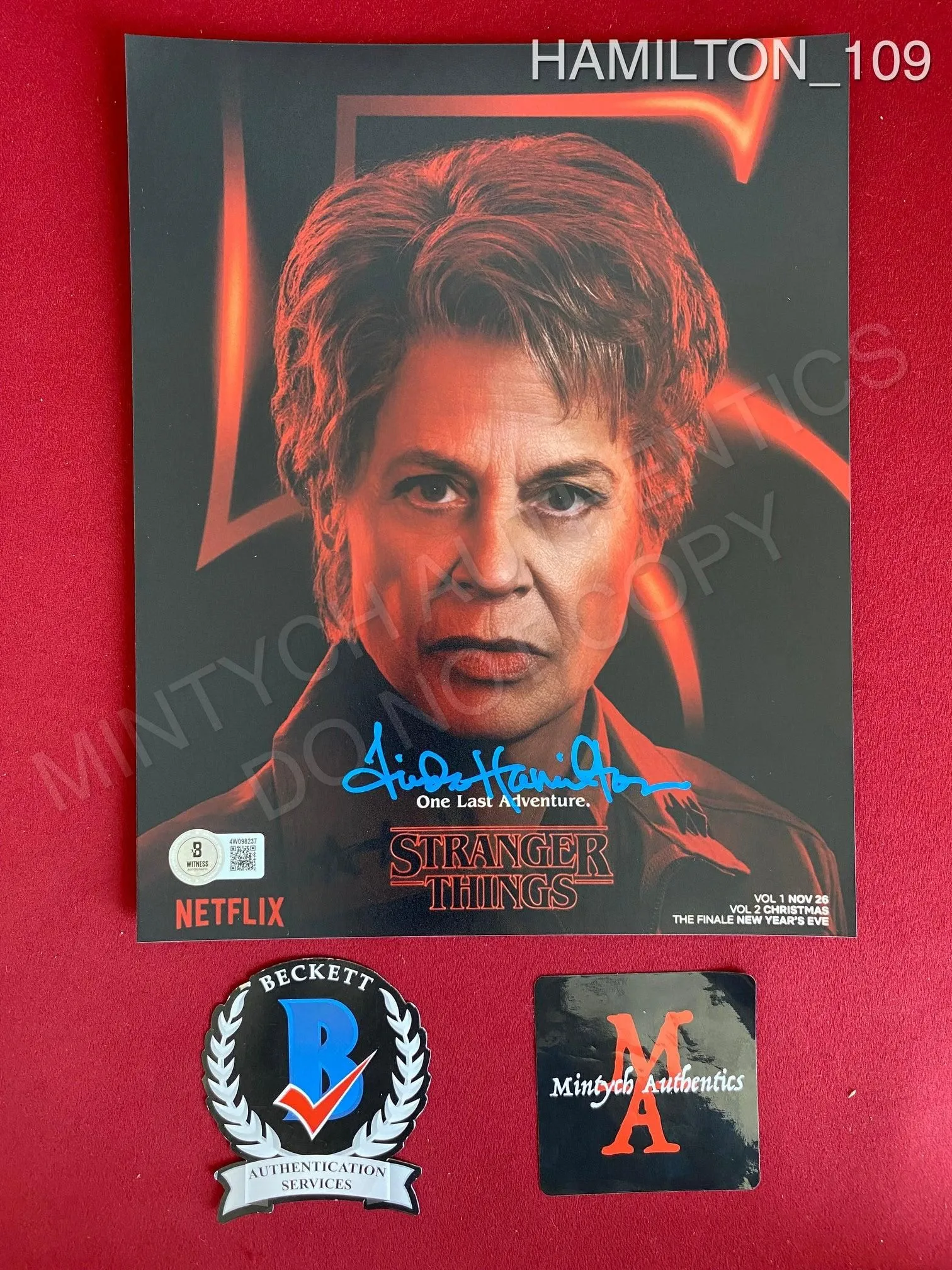 HAMILTON_109 - 8x10 Terminator Photo Autographed By Linda Hamilton