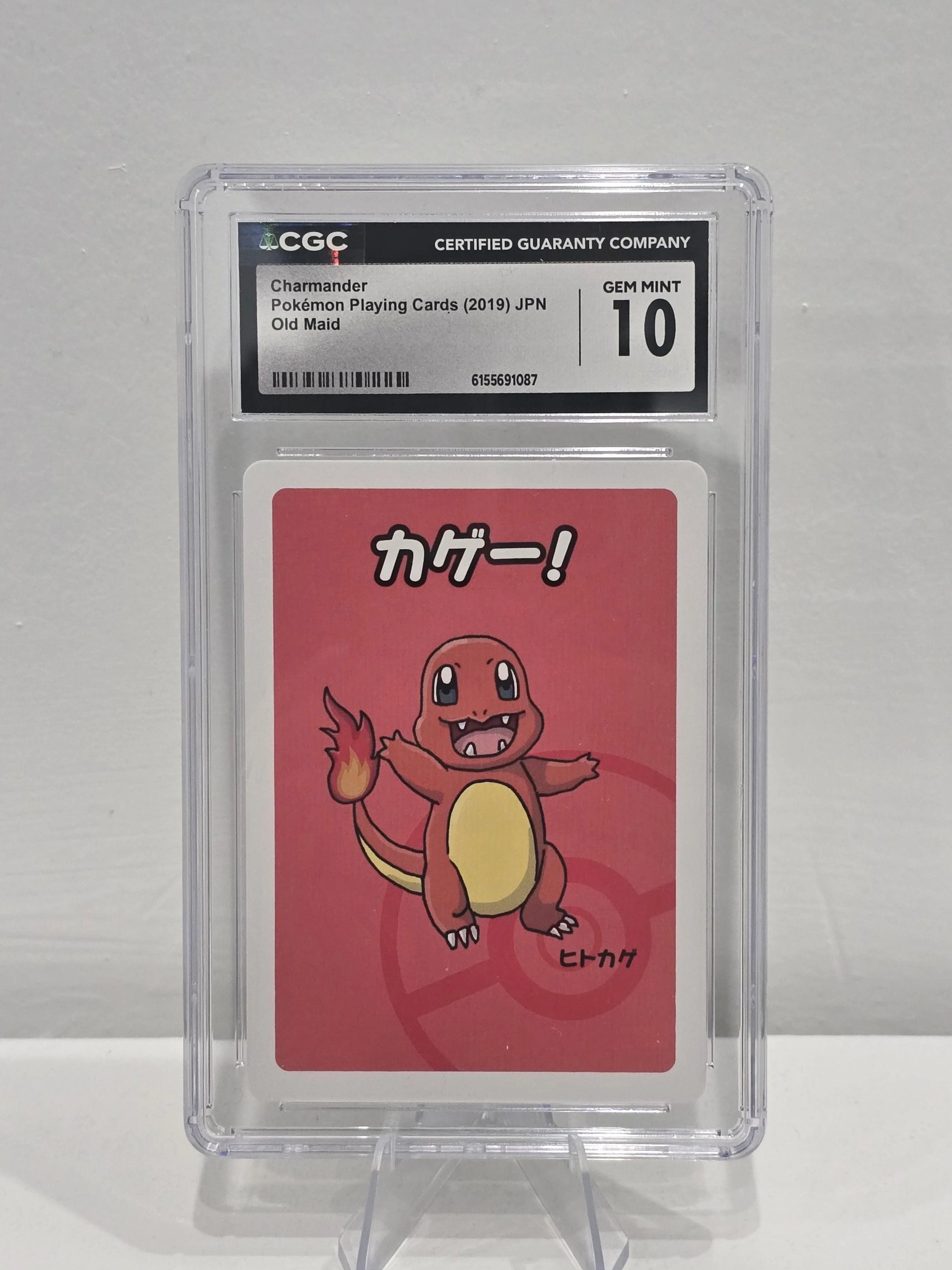 Charmander — Japanese Pokémon Playing Cards Old Maid (2019) — CGC 10 Gem Mint | Graded Pokémon Card
