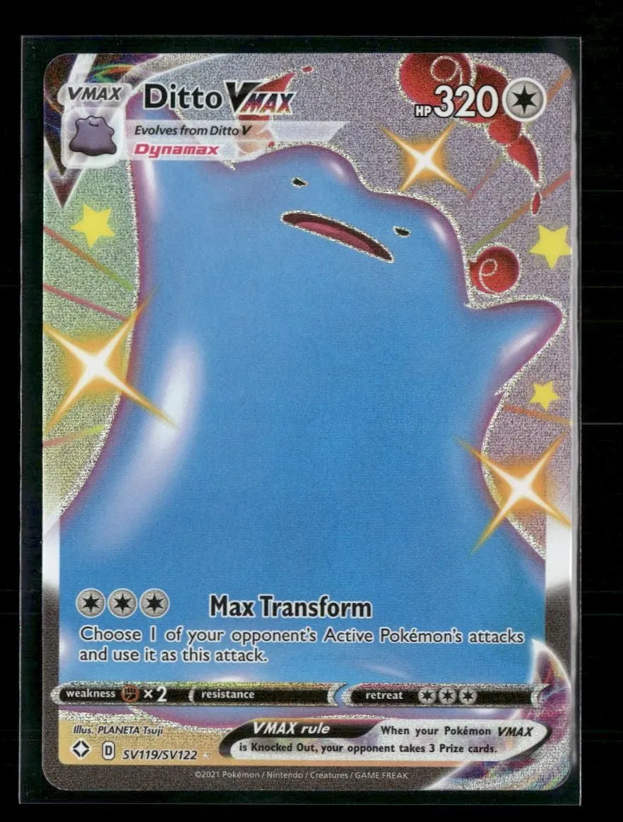 Shining Fates: Shiny Vault Ditto VMAX #SV119/SV122