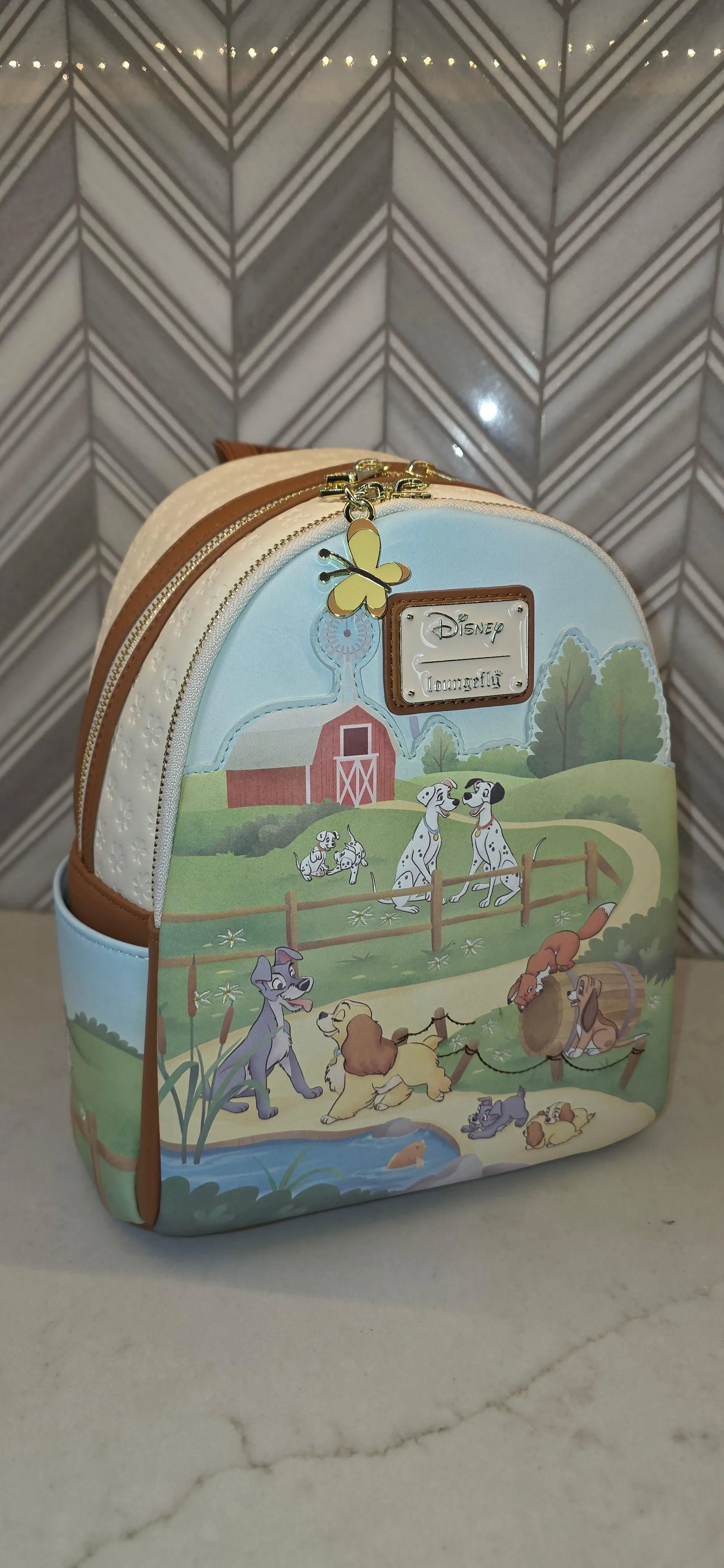 BP: Loungefly Disney Dogs on A Farm Mini Backpack