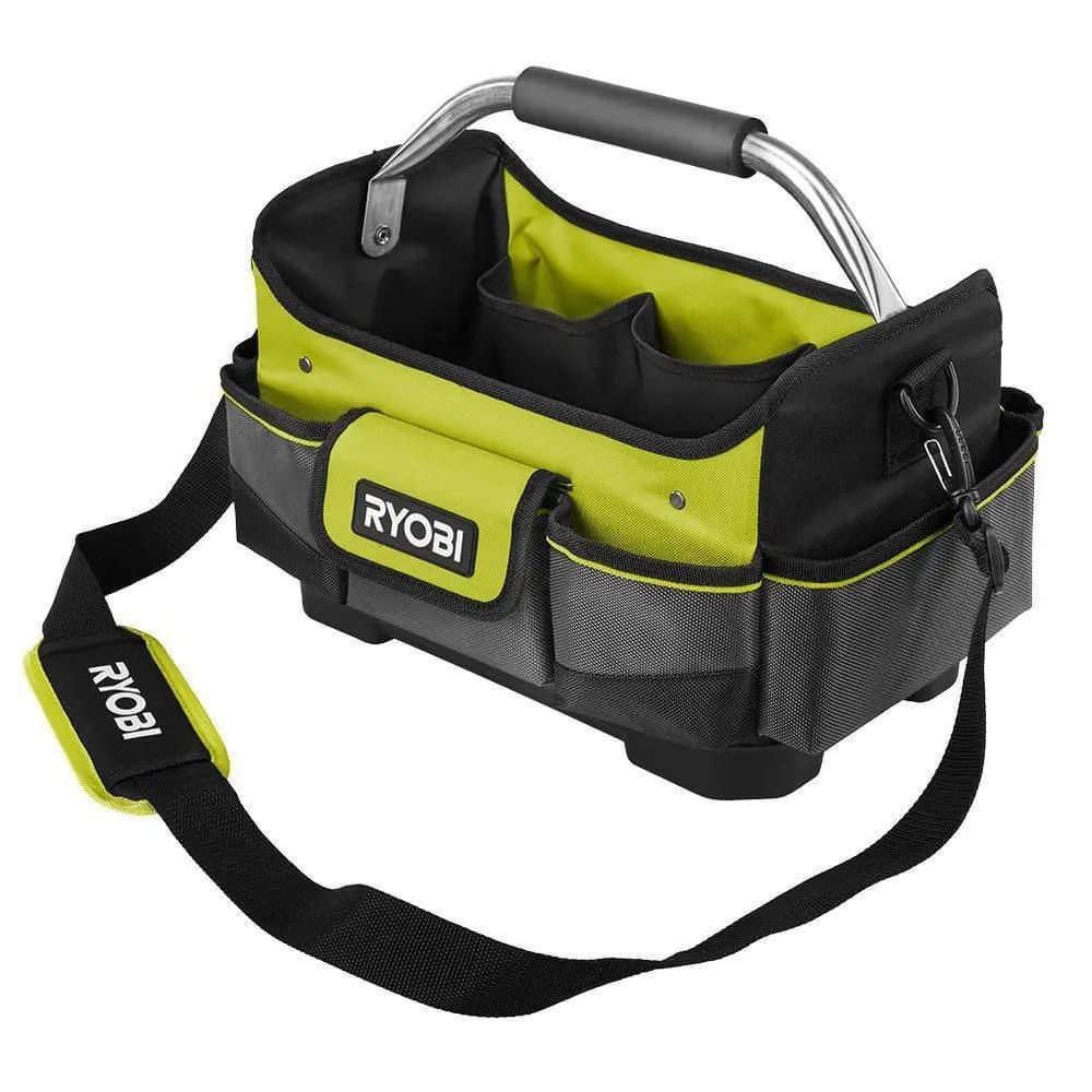 RYOBI 13 in. Tool Tote with Shoulder Strap