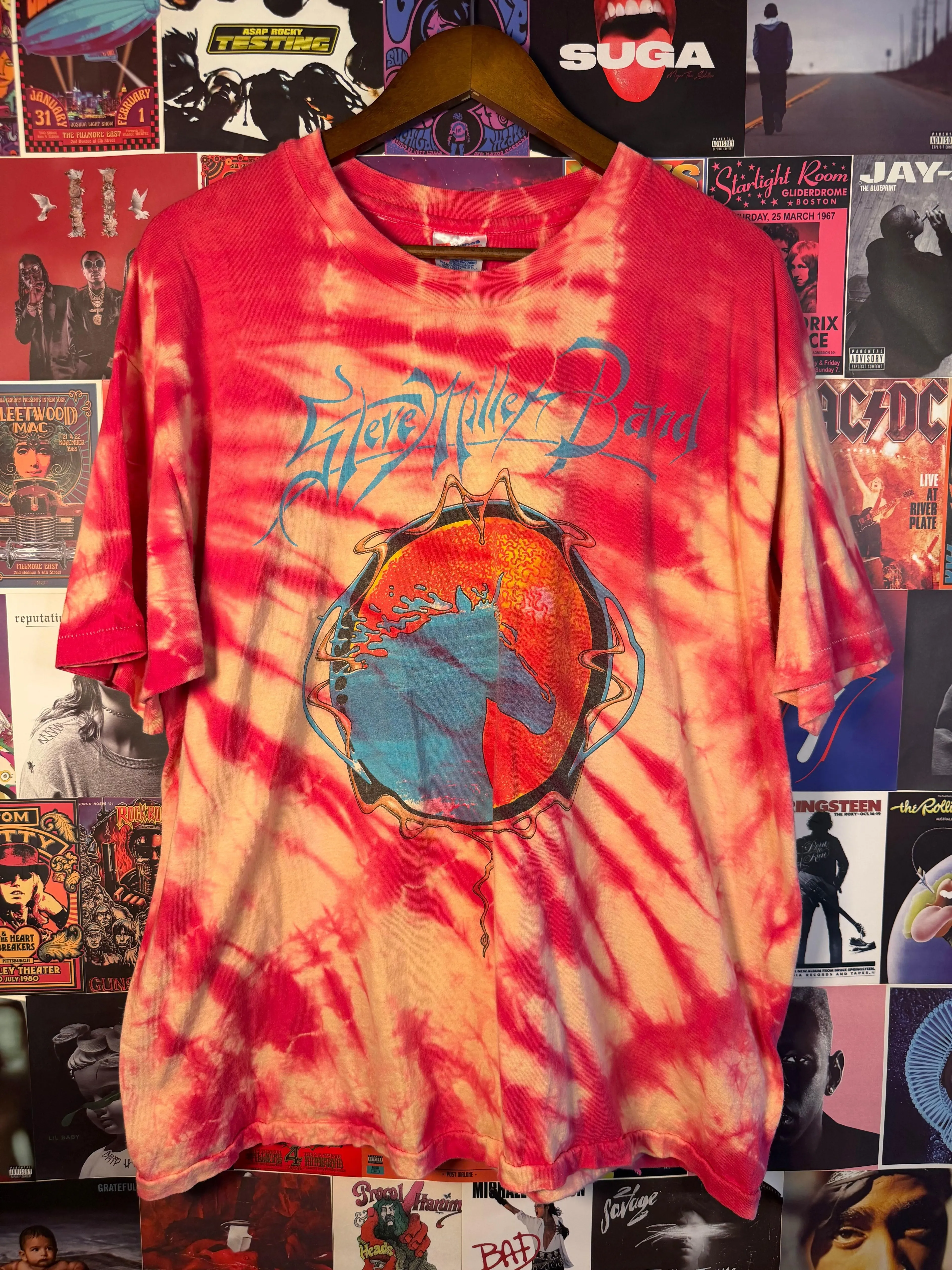 Vintage 90s Steve Miller Band Tie Dye T-Shirt
