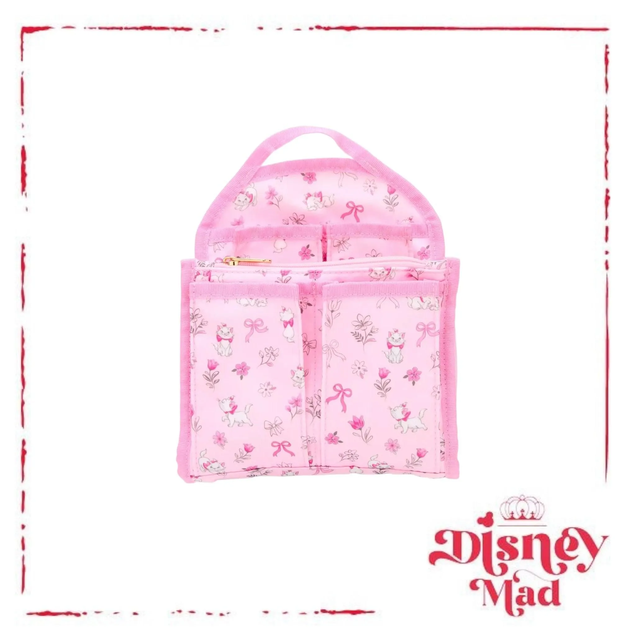 Disney The Aristocats Marie Pink Mini Backpack Organizer insert