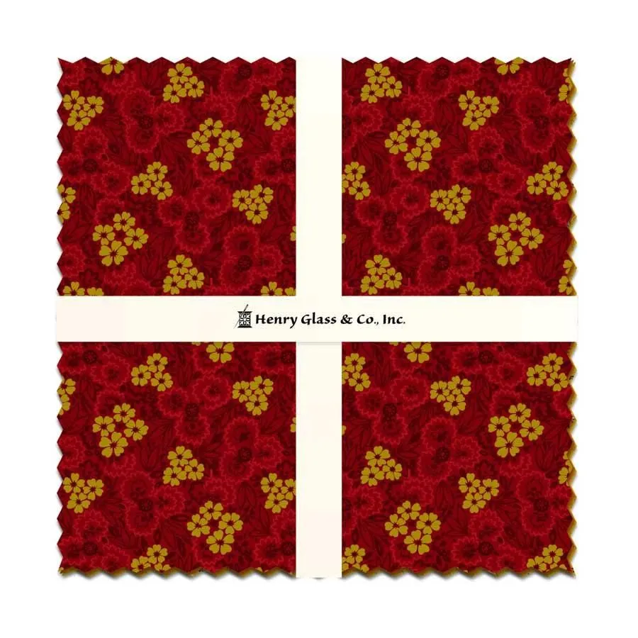 Flower Pot Prints- 10" Charm Pack: 42 Piece