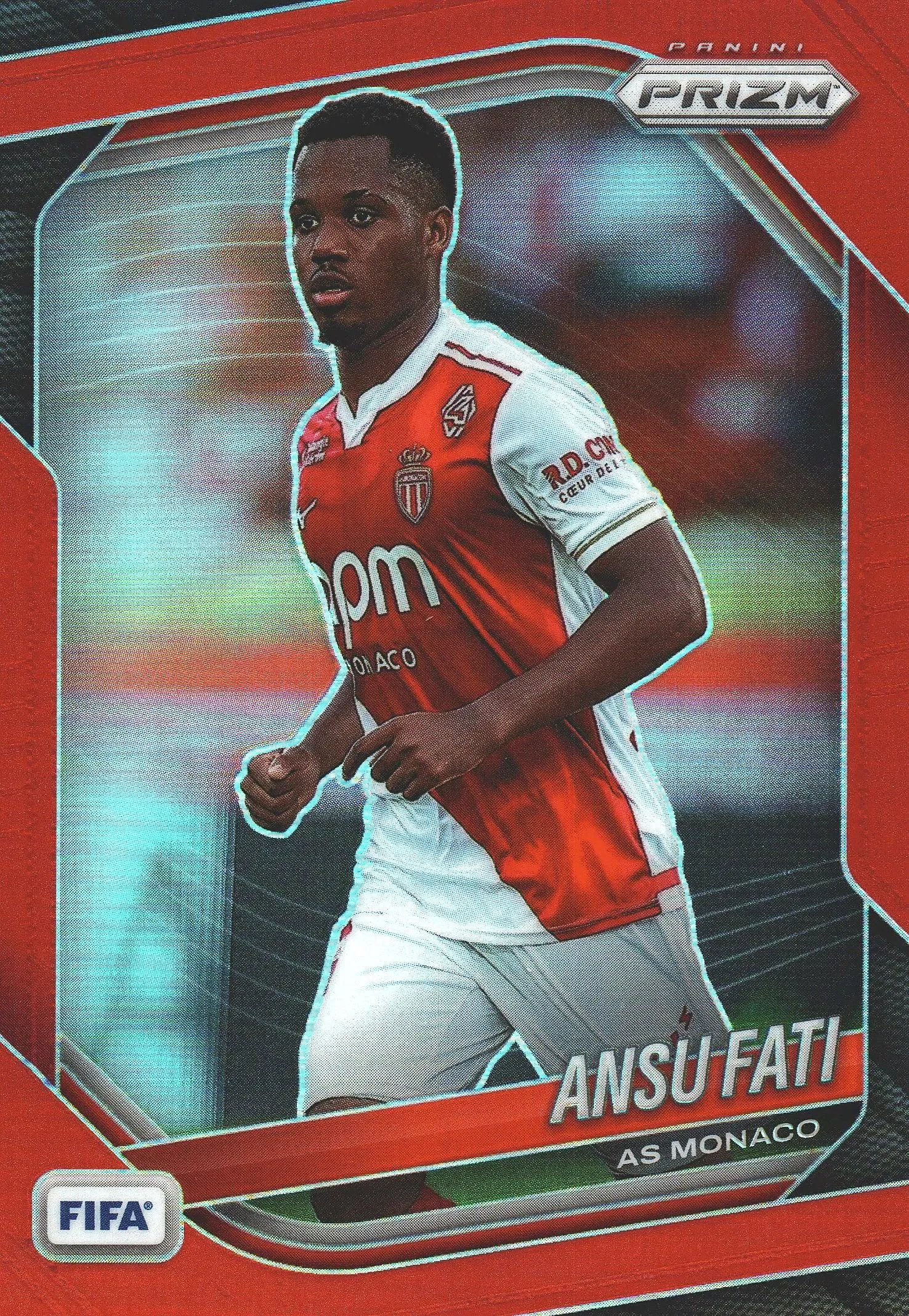 2025 Panini Prizm FIFA Red /149 Ansu Fati #159 AS Monaco