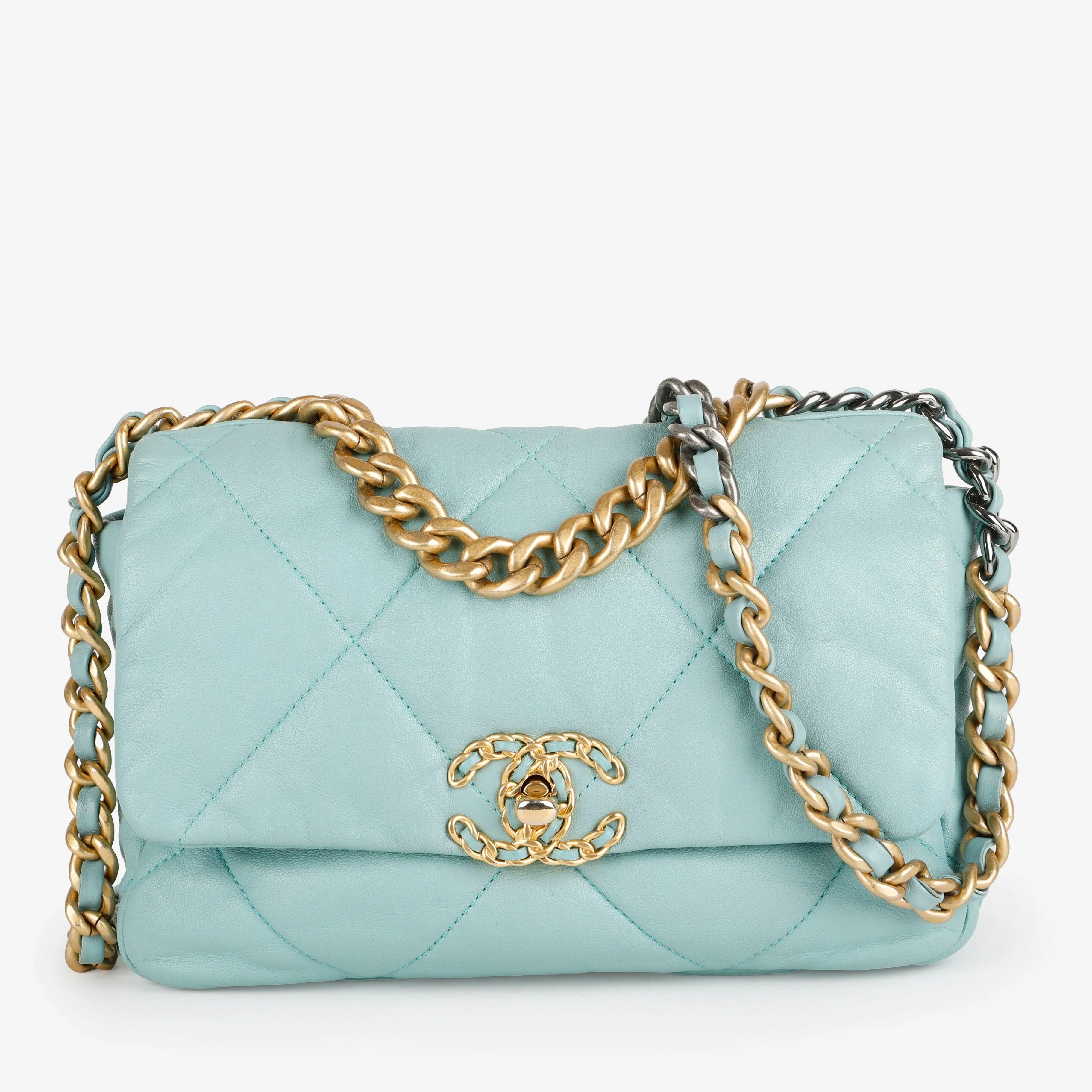 Small 19, Teal Goatskin