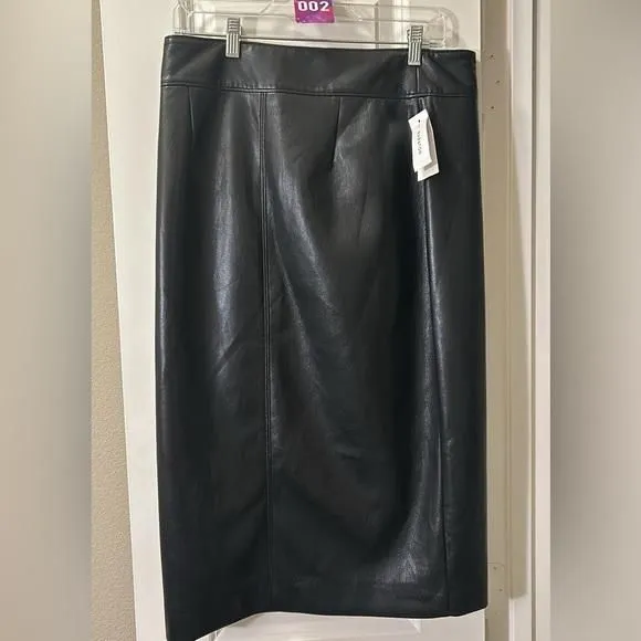 Product image for Aritzia Babaton faux leather midi skirt
