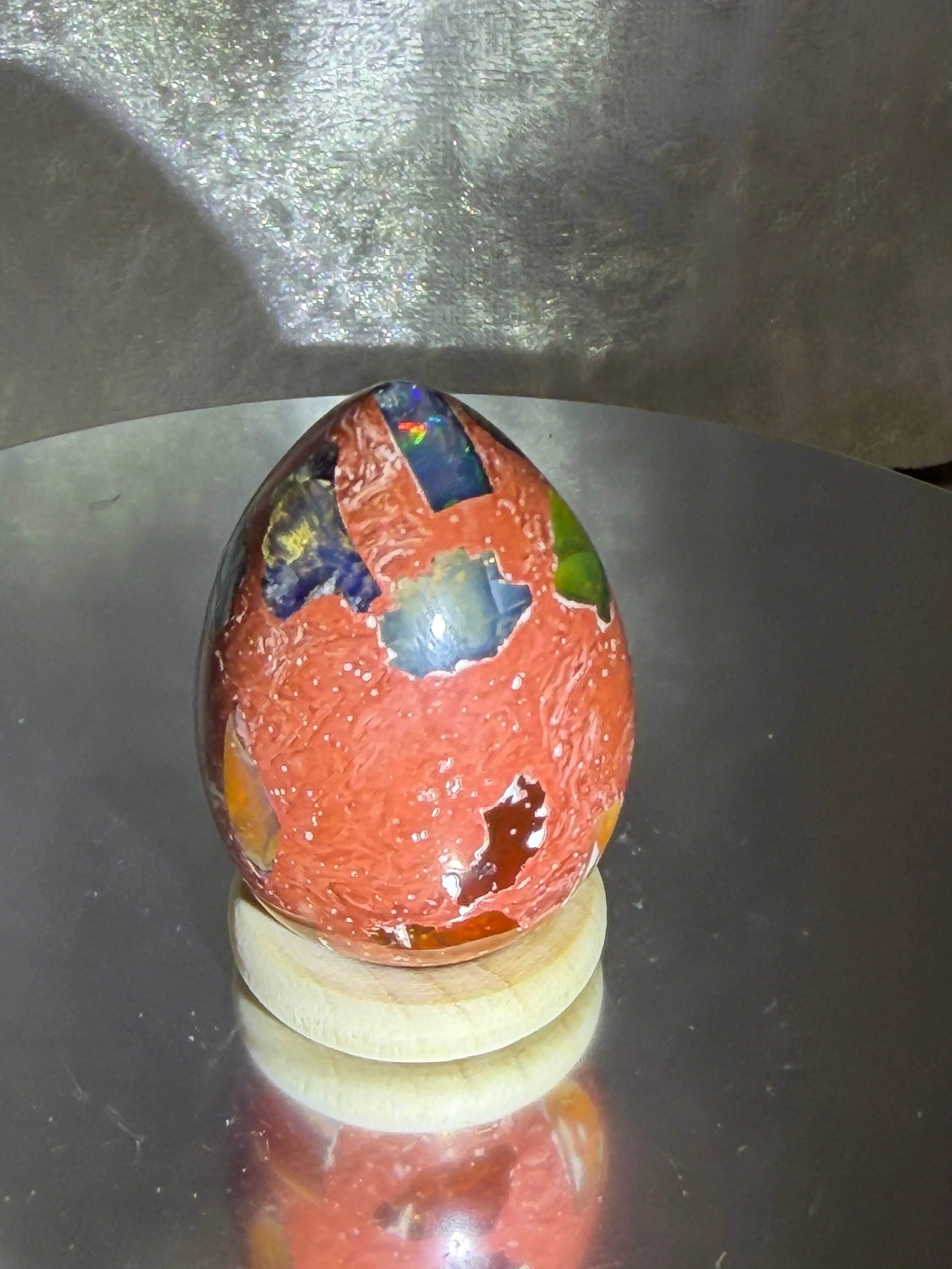 Mexican Fire Opal Egg