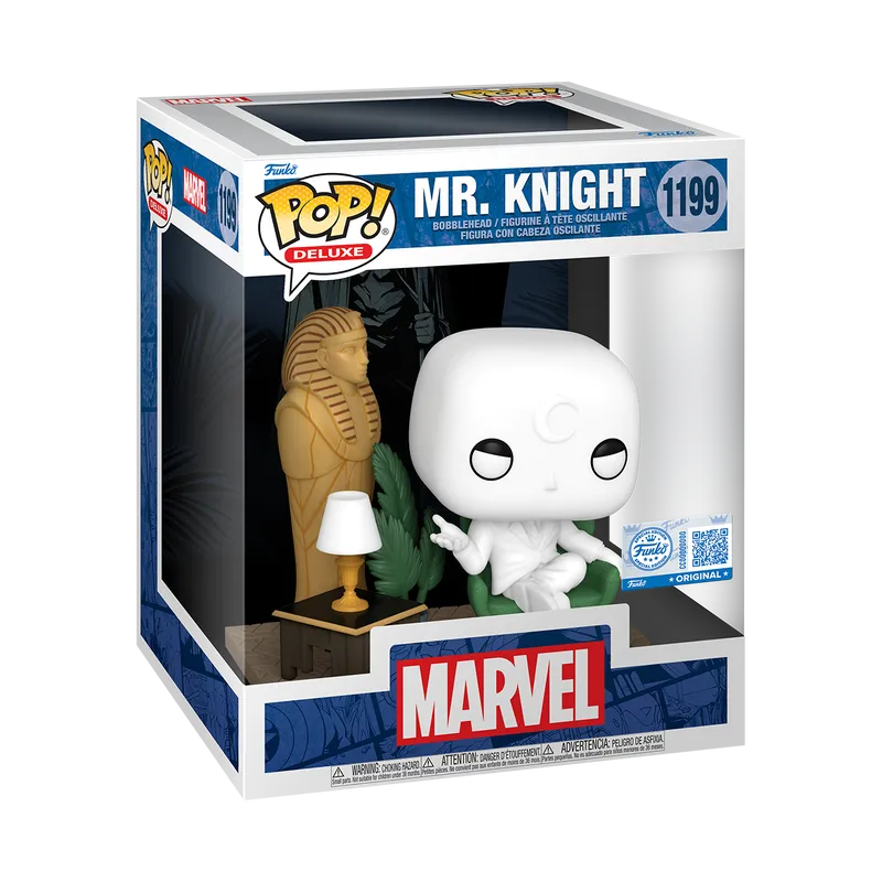 Funko Pop! Deluxe Marvel Mr.Knight #1199 Exclusive Free Protector