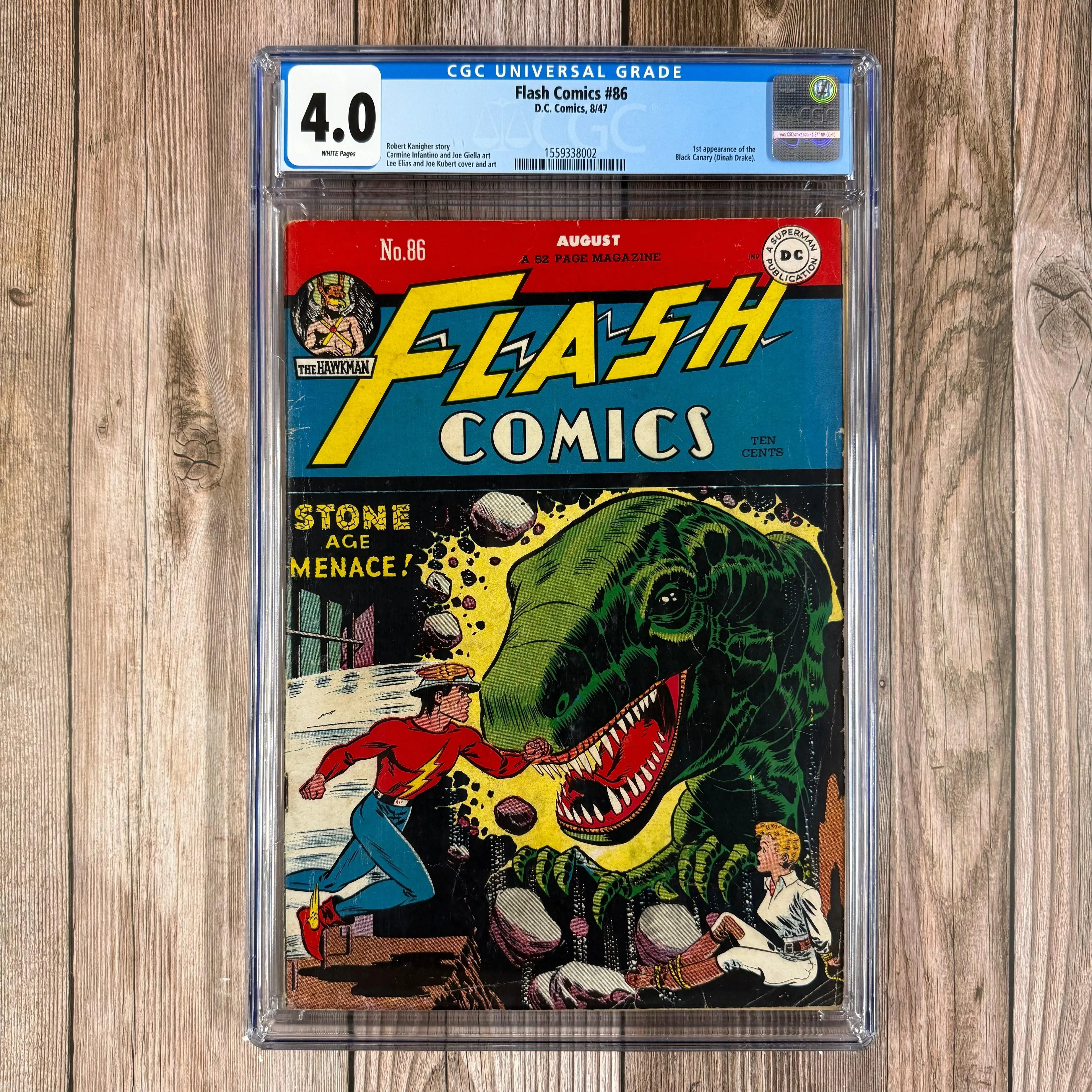 Flash Comics #86 CGC 4.0 WP 1st appearance of the Black Canary, Dinah Drake, and the Purple Pilgrim (Cert 8002) *Trade Avail.