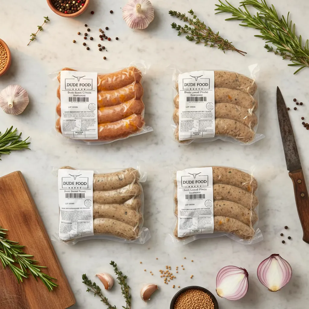 Bratwurst Sampler Pack - 16 sausages (4 different types) - 4 lbs