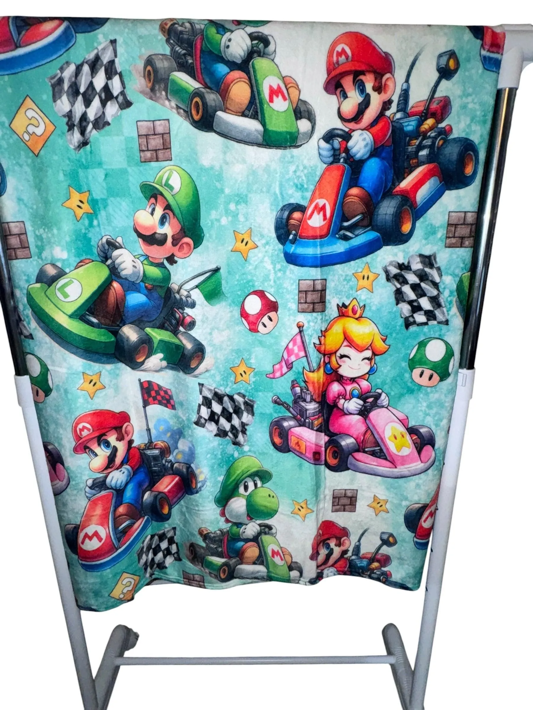 50x60 Mario Kart Minky Plush Blanket