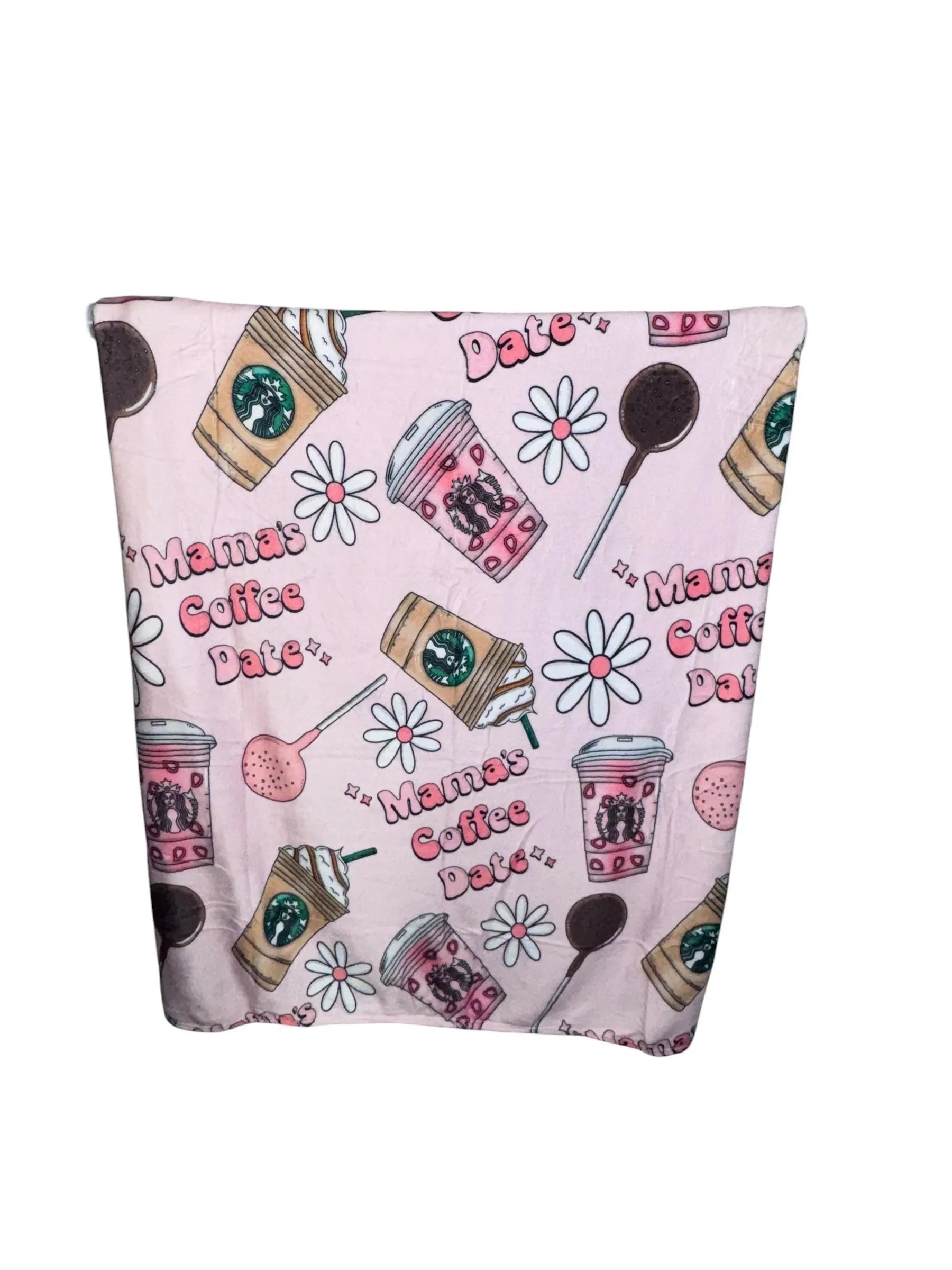 50x60 Mommy's Coffee Date Minky Plush Blanket