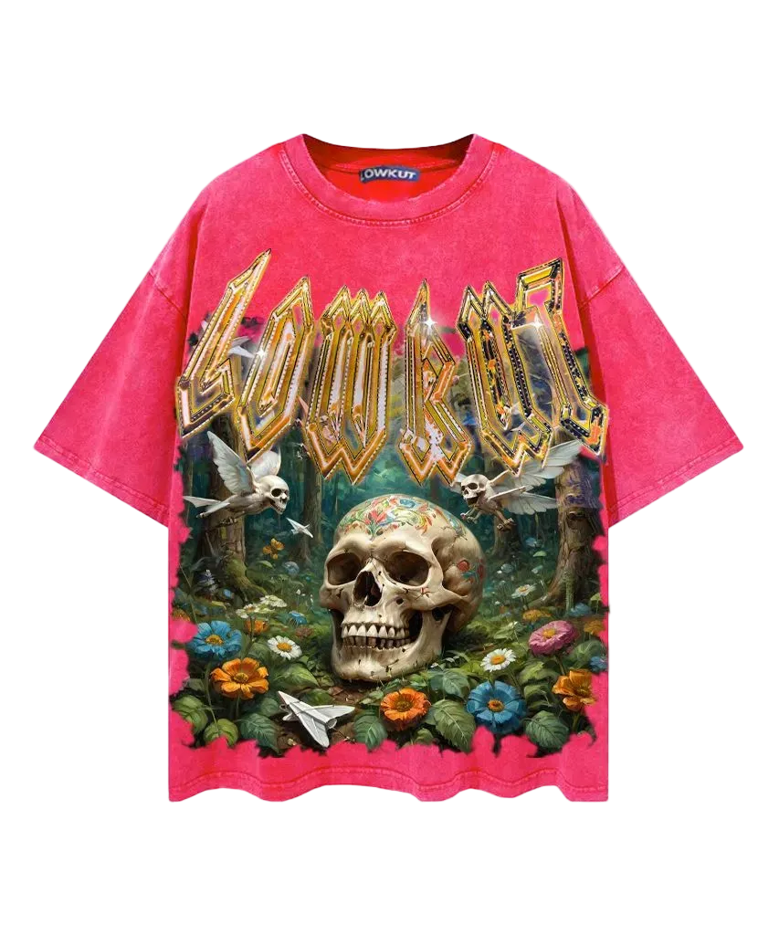LOWKUT FOREST OF DEATH CRYSTAL RHINESTONE TEE