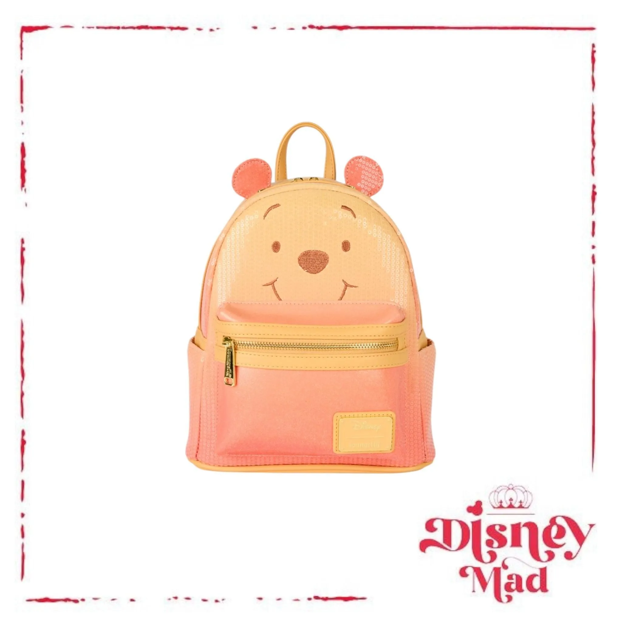 Winnie the Pooh Cosplay Sequin & Glitter Mini Backpack