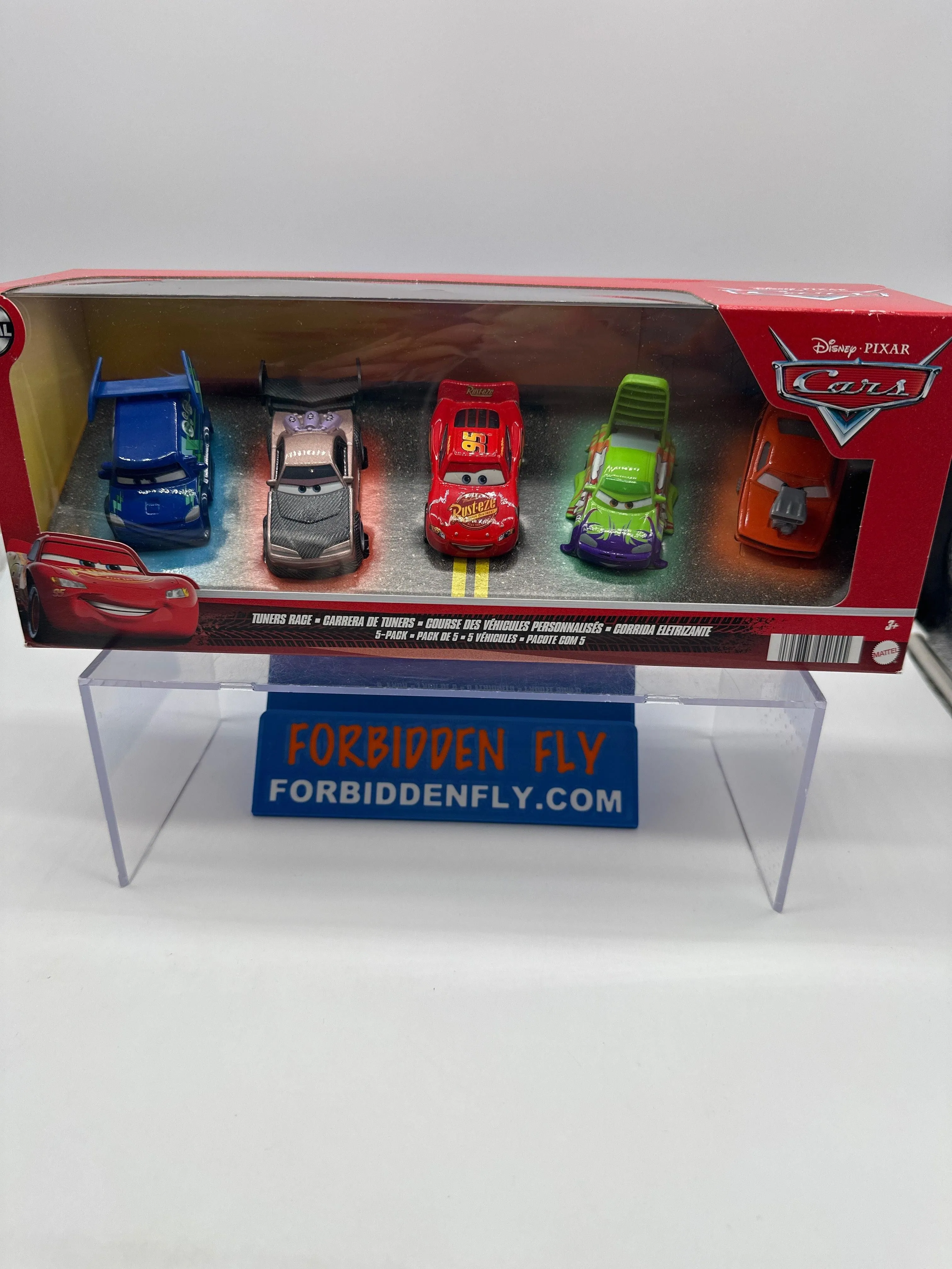 Disney Pixar Cars Movie - Metal Logo - Tuners Race 5 Car Gift Pack Multipack Set