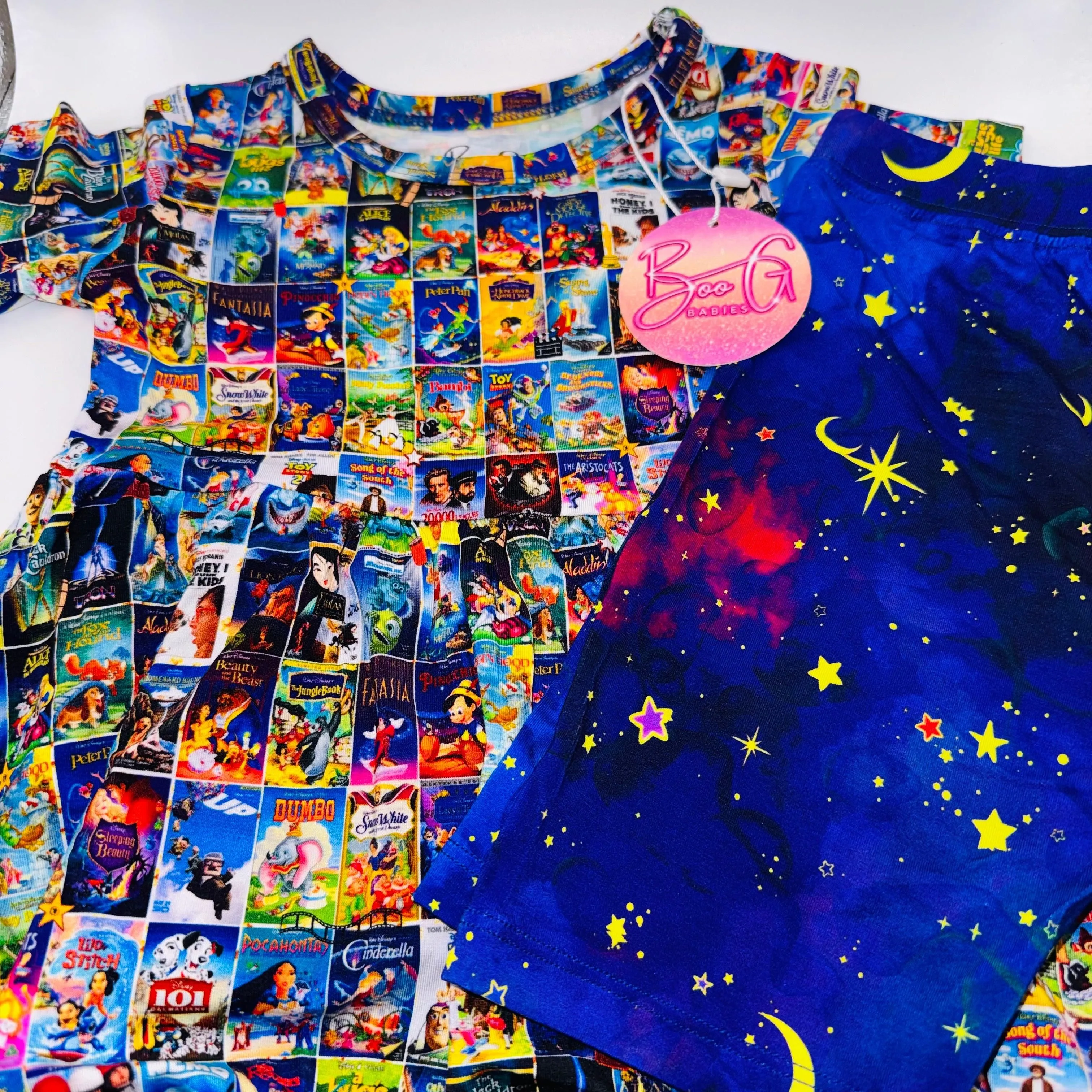 Movie Night Bamboo 2pc Peplum and Shorts Set