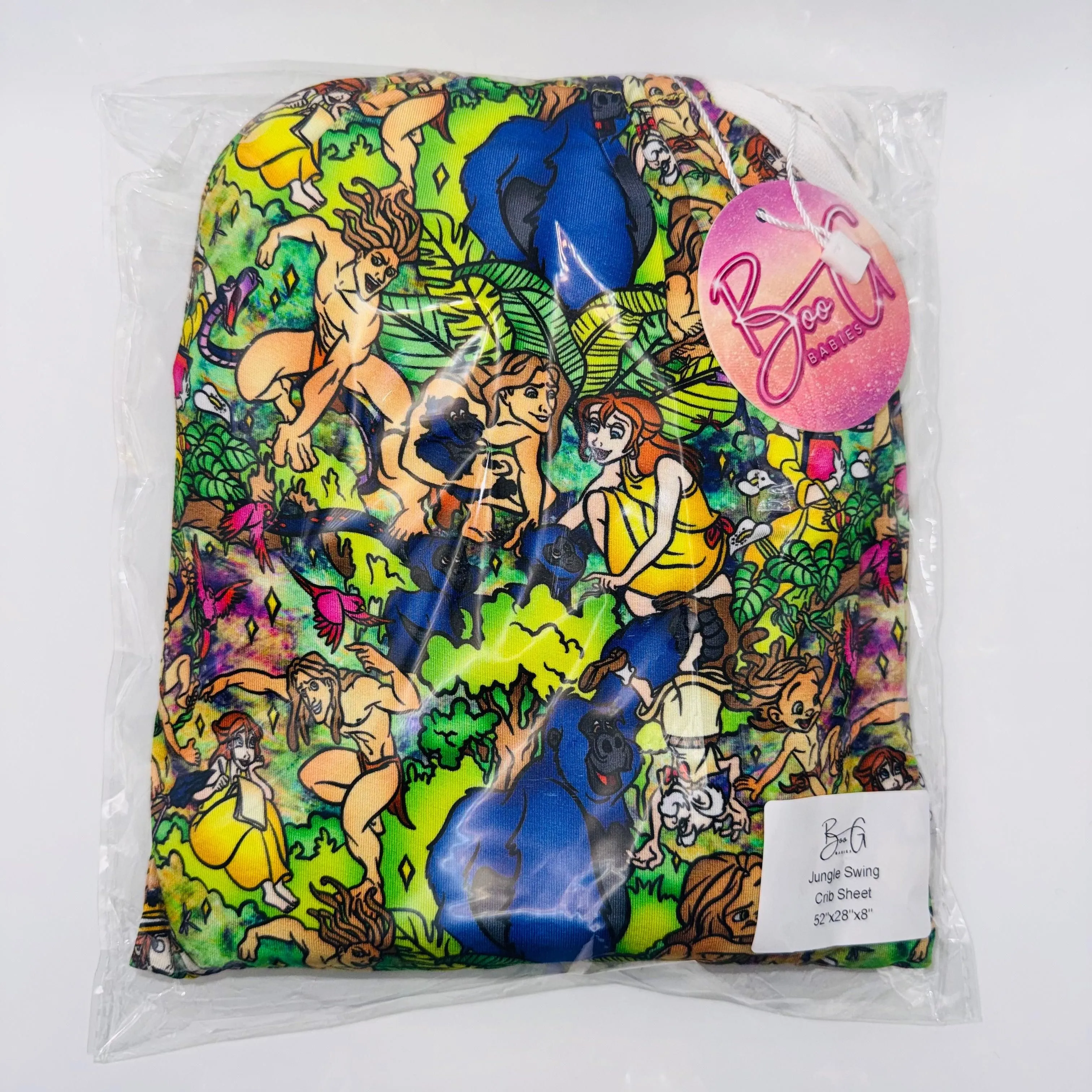Jungle Swing Bamboo Standard Crib Sheet