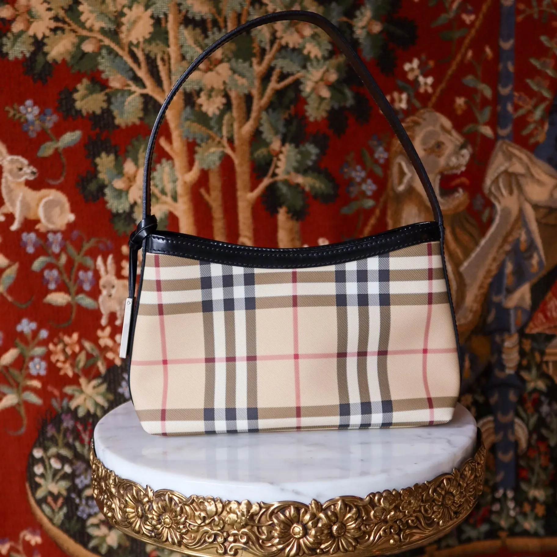 Vintage Burberry Nova Check Shoulder Bag 0610-1023