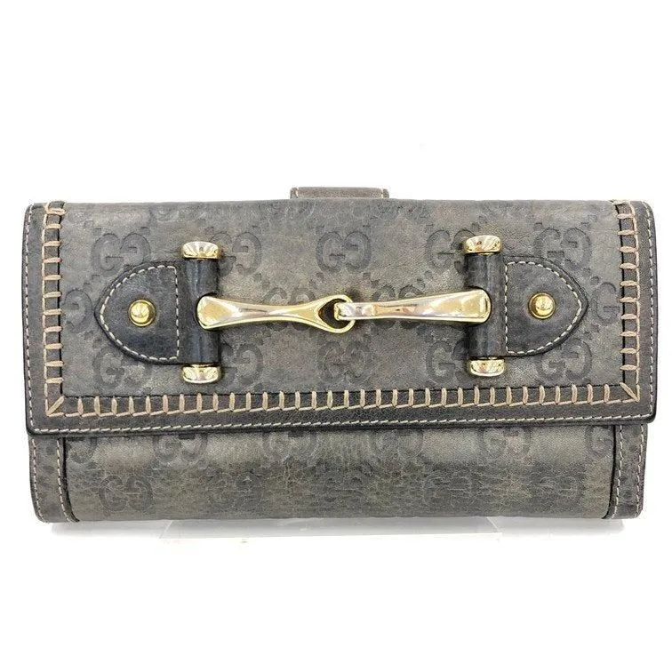 GUCCI Gucci Long Wallet GG Shima Horsebit 224257・2149