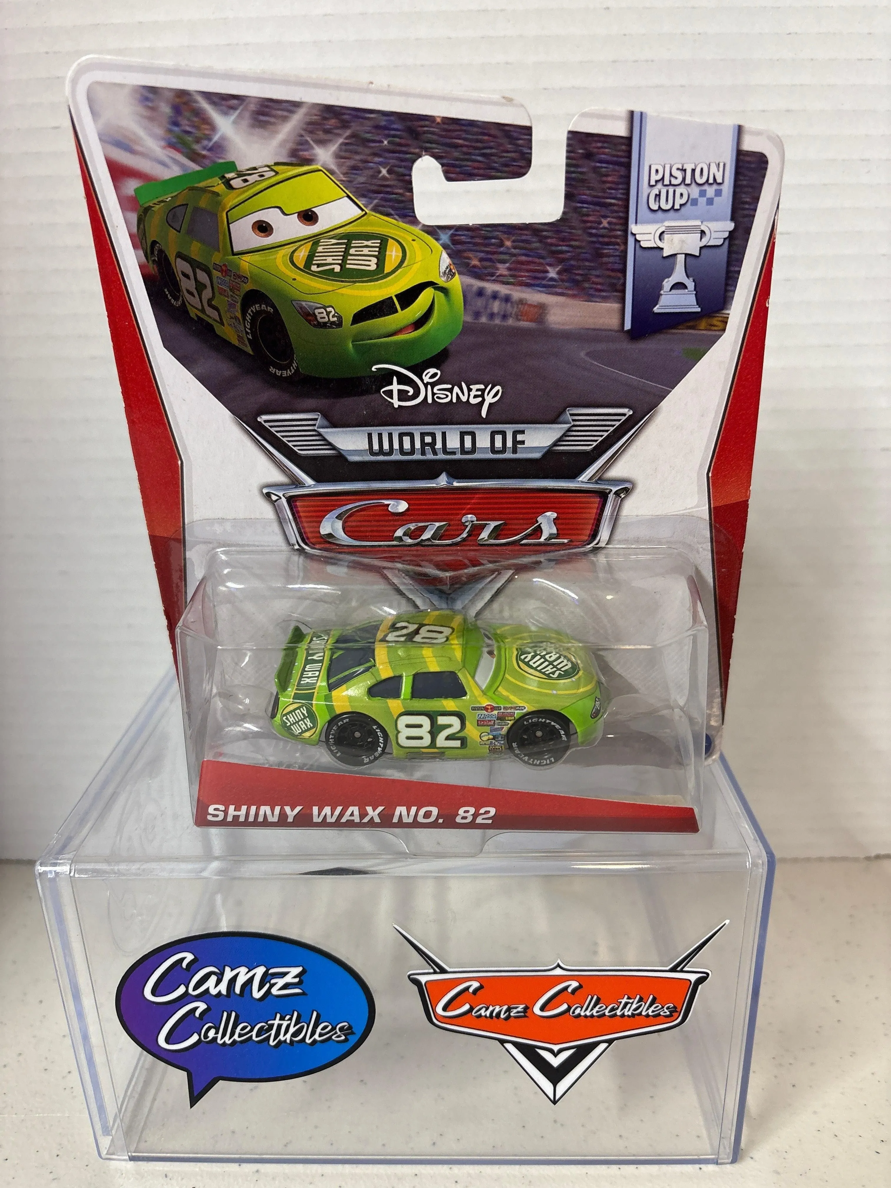 Disney Pixar Cars World of Cars Piston Cup Shiny Wax #82 Piston Cup Card