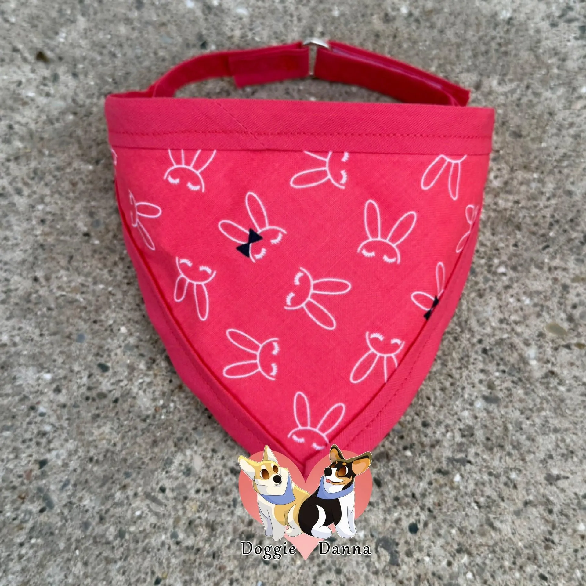Geranium Bunny Ears Pet Bandanna