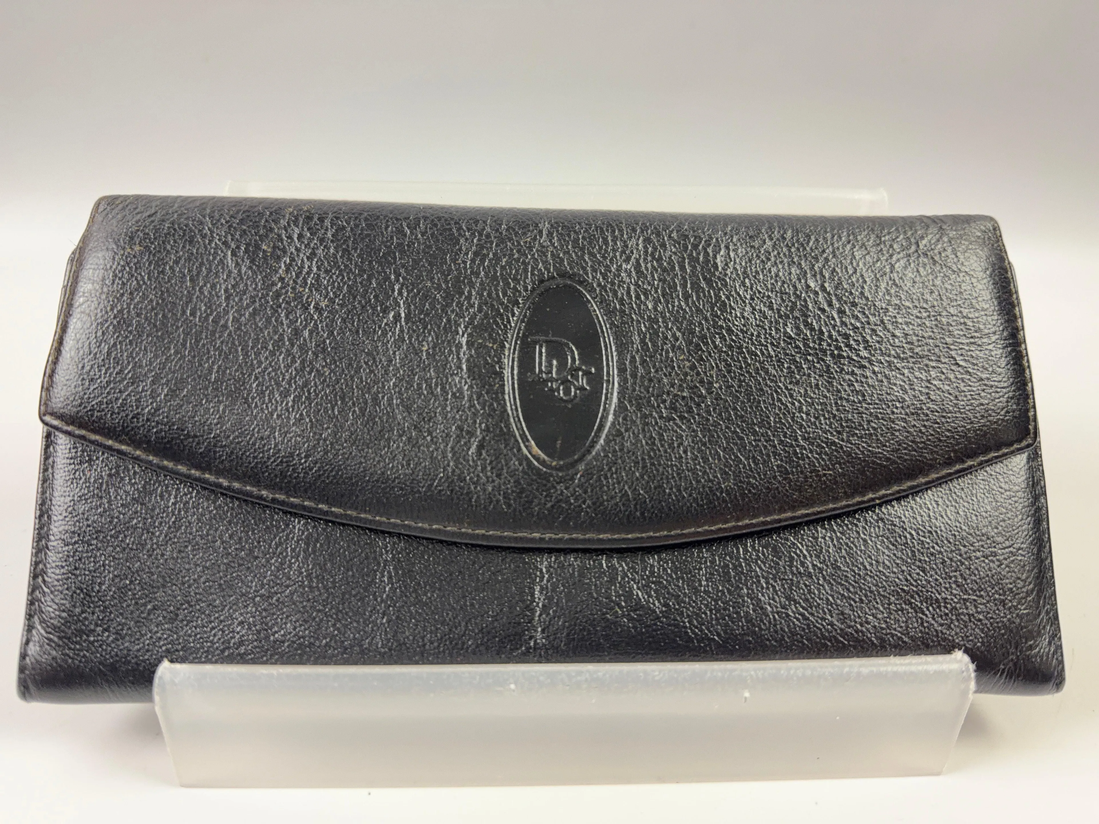 Christian Dior Black Long Wallet Vintage