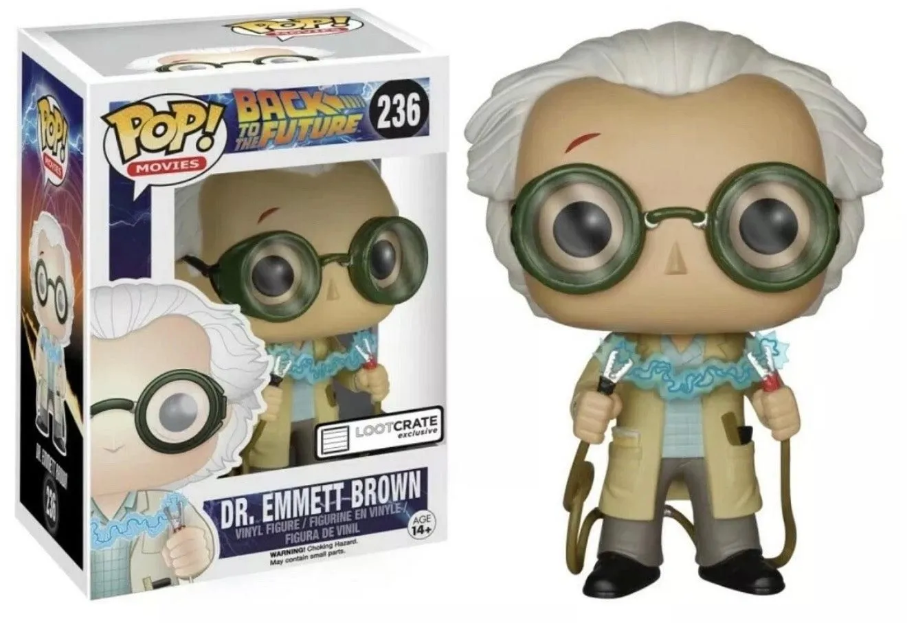 Funko POP! Back To The Future Dr Emmett Brown Loot Crate Vinyl Figure #236