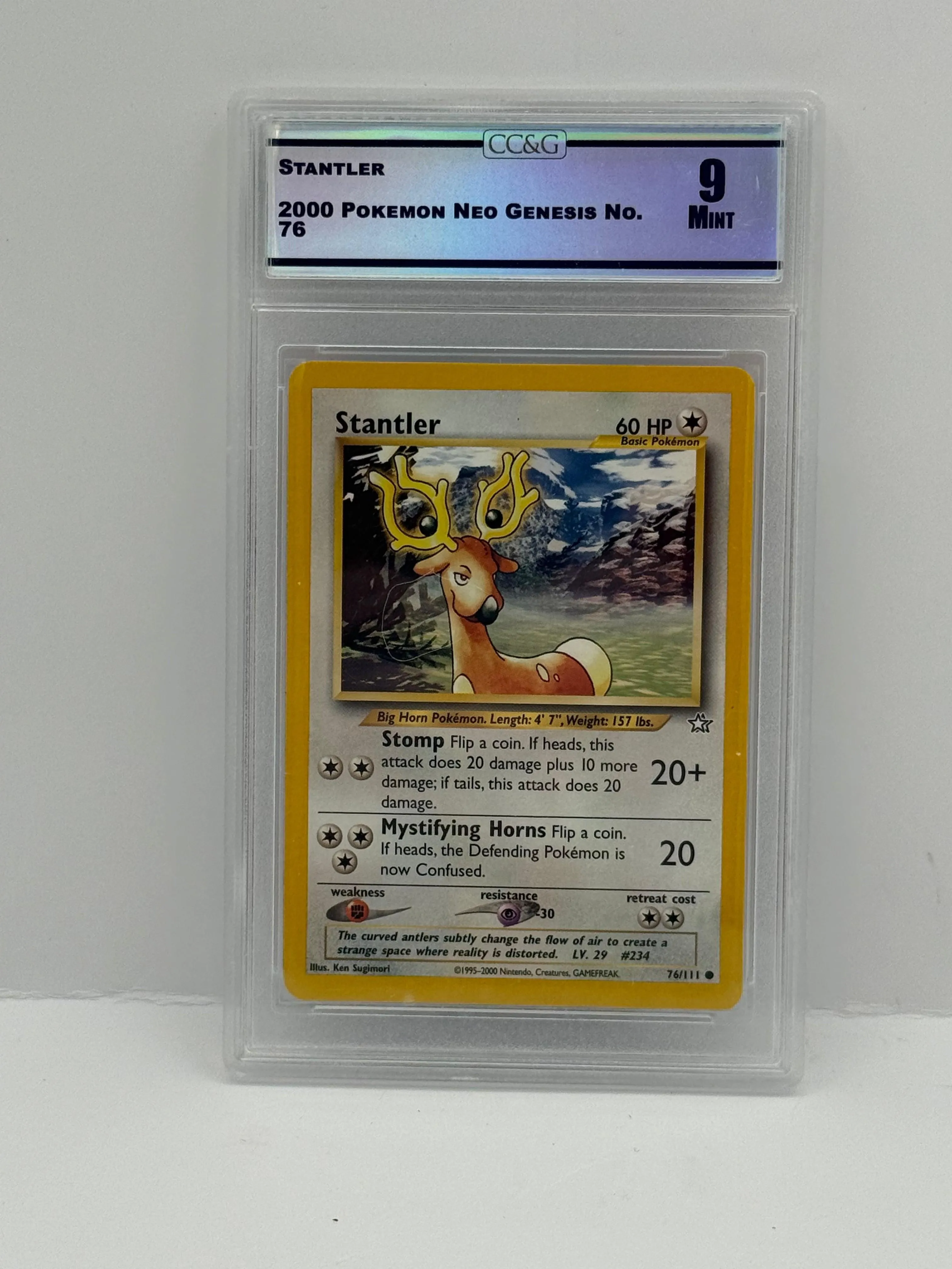 Stantler 2000 Pokemon Neo Genesis #76 CC&G 9 Mint