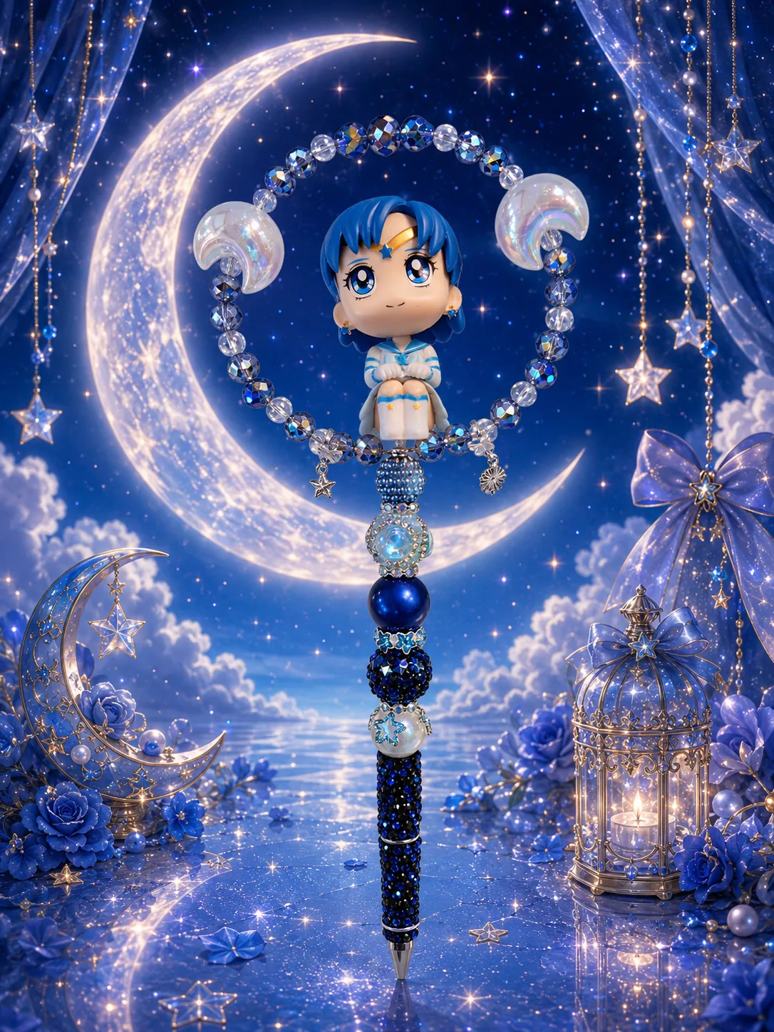 Sailor Moon Guardians Inspired Beaded Pen