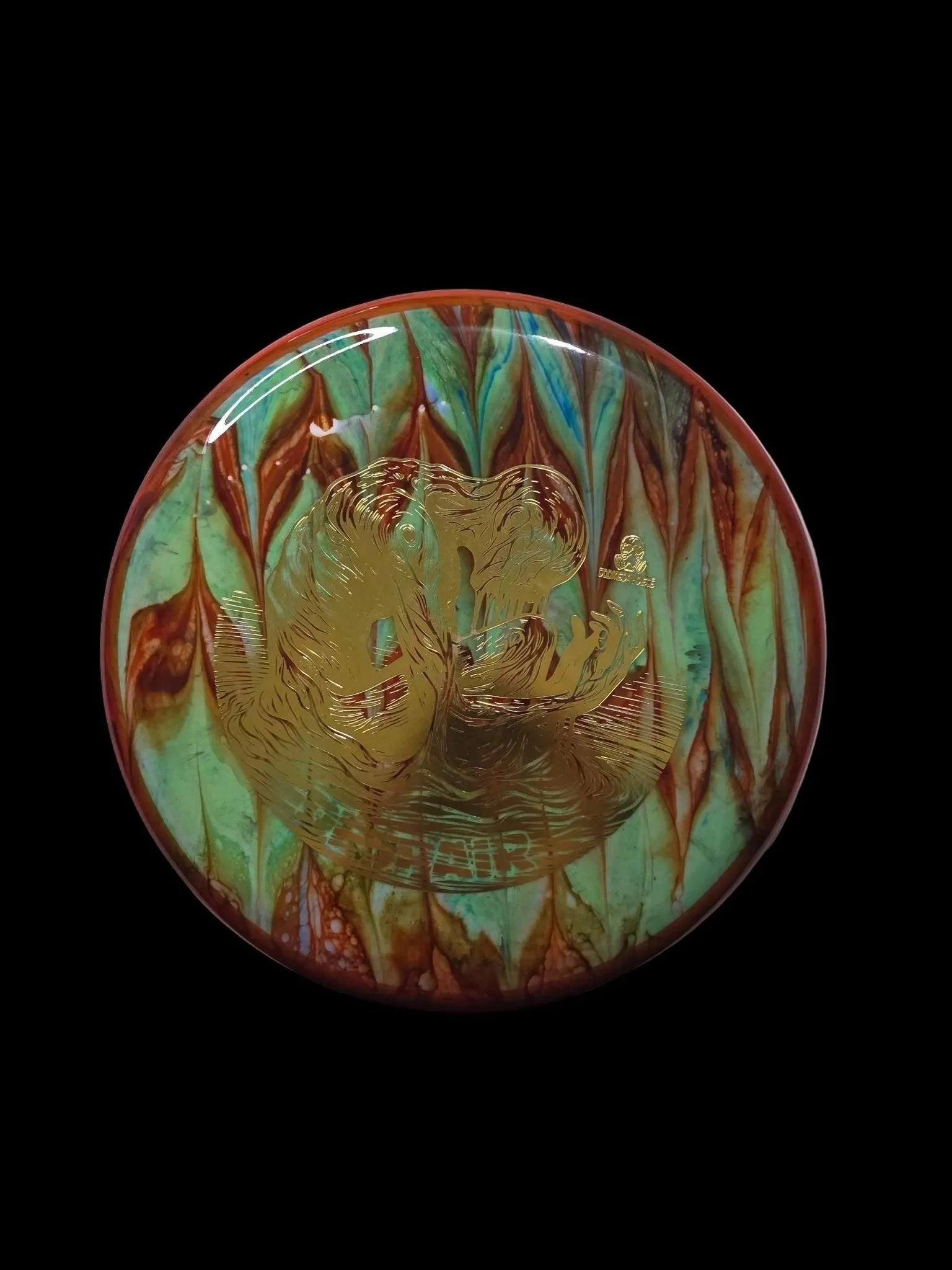 Hand Dyed Despair in Shockwave Plastic