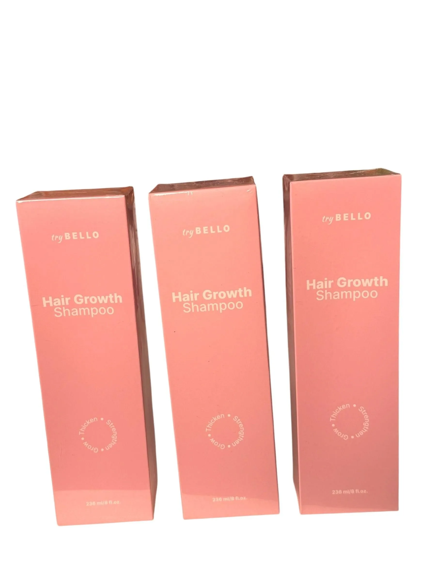 Trybello Hair Growth Shampoo Natural Thickening & Scalp Detox Sulfate Free x(3)