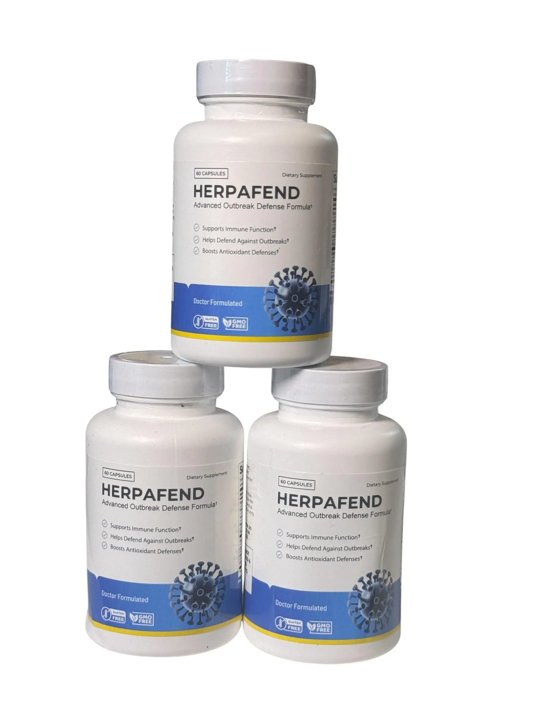 Herpafend Advanced Outbreak Defense Formula - 60 Capsules x (3)